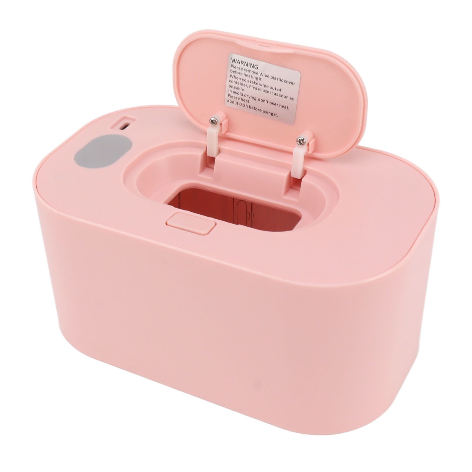 Wipe Warmer Wet Wipe Dispenser USB Powered Constant Temperature Large Capacity with Display Wipe Heater for Infants Pink - Image 2