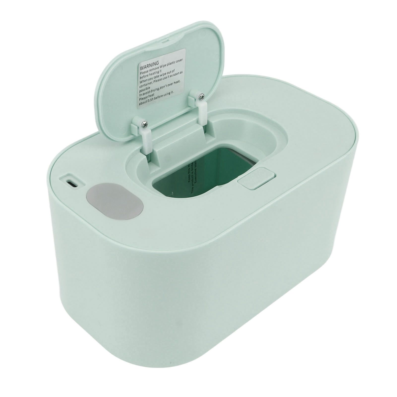Wipe Warmer Wet Wipe Dispenser USB Powered Constant Temperature Large Capacity with Display Wipe Heater for Infants Green - Image 4