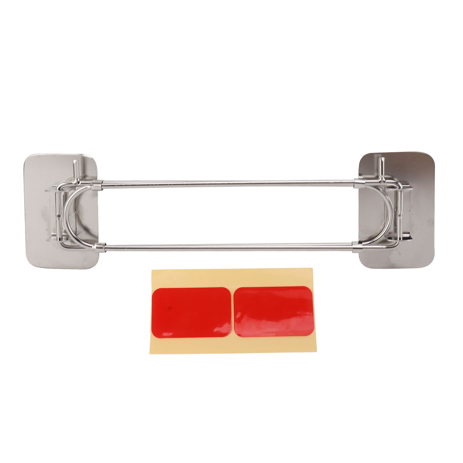 RV Corner Storage Bar Stainless Steel Adjustable Steel Rod with Hook for Securing - Image 1