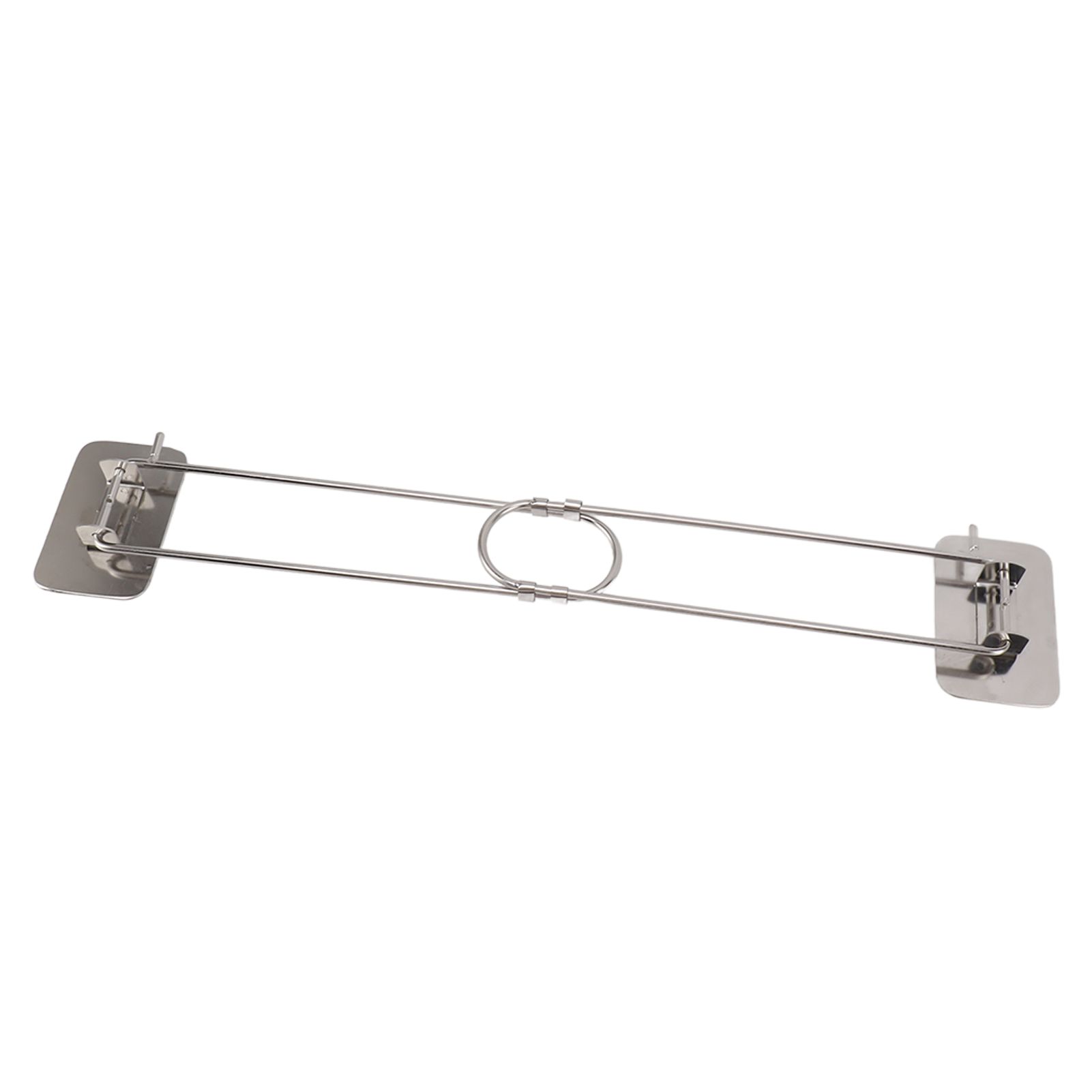 RV Corner Storage Bar Stainless Steel Adjustable Steel Rod with Hook for Securing - Image 2