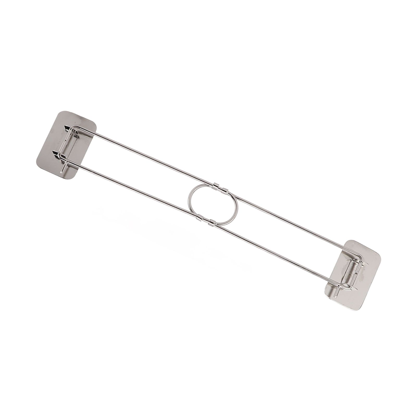 RV Corner Storage Bar Stainless Steel Adjustable Steel Rod with Hook for Securing - Image 3