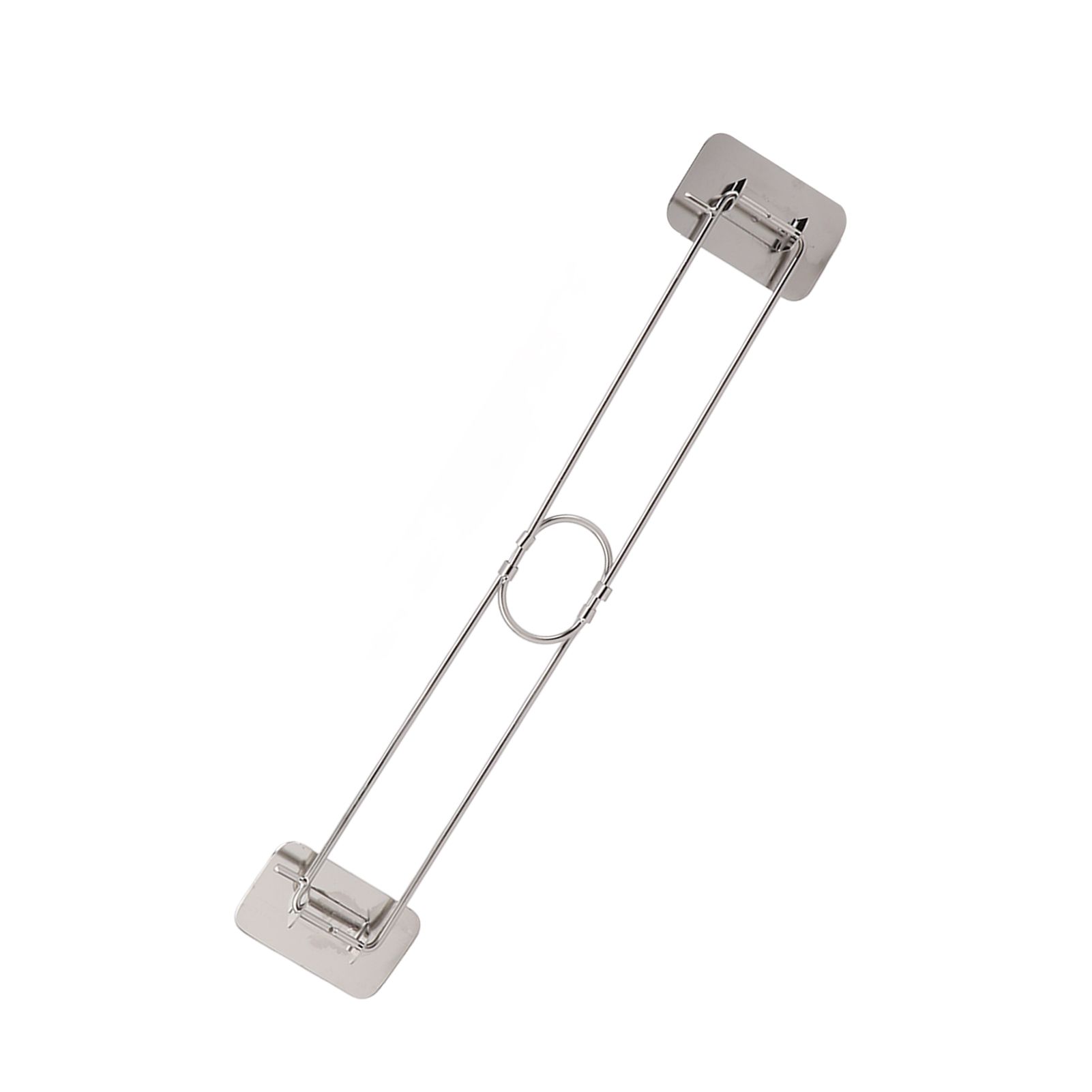 RV Corner Storage Bar Stainless Steel Adjustable Steel Rod with Hook for Securing - Image 4