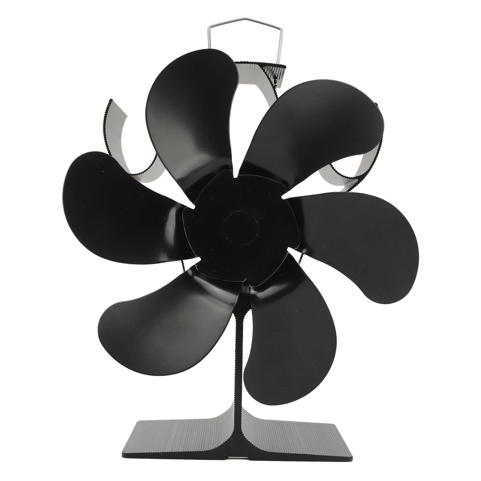 Stove Fan 6 Blades Fireplace Fan Heat Powered Fast Warm Circulation Quiet Heat Resistant Thermoeletric Fan for Log Burner Home - Image 1