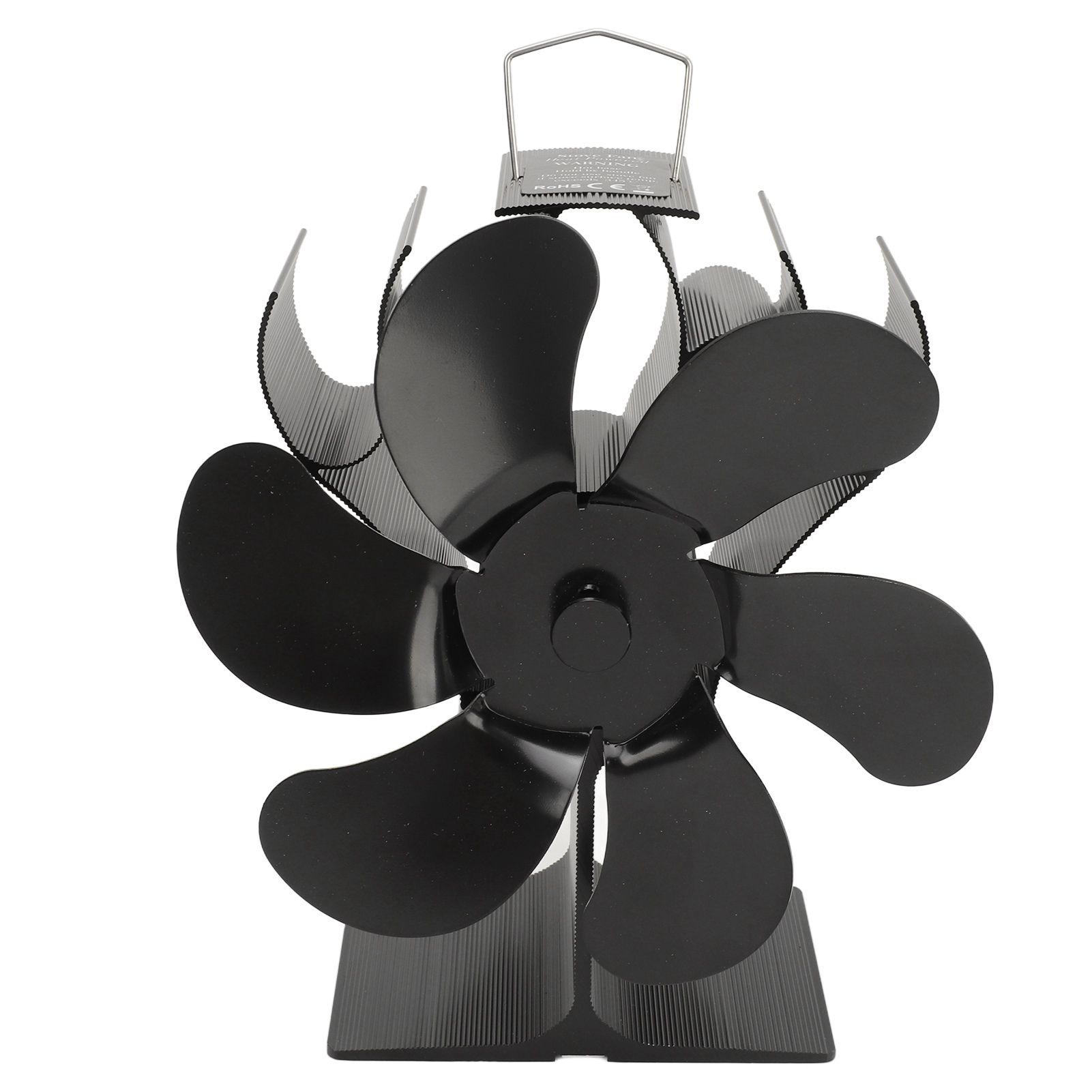 Stove Fan 6 Blades Fireplace Fan Heat Powered Fast Warm Circulation Quiet Heat Resistant Thermoeletric Fan for Log Burner Home - Image 2