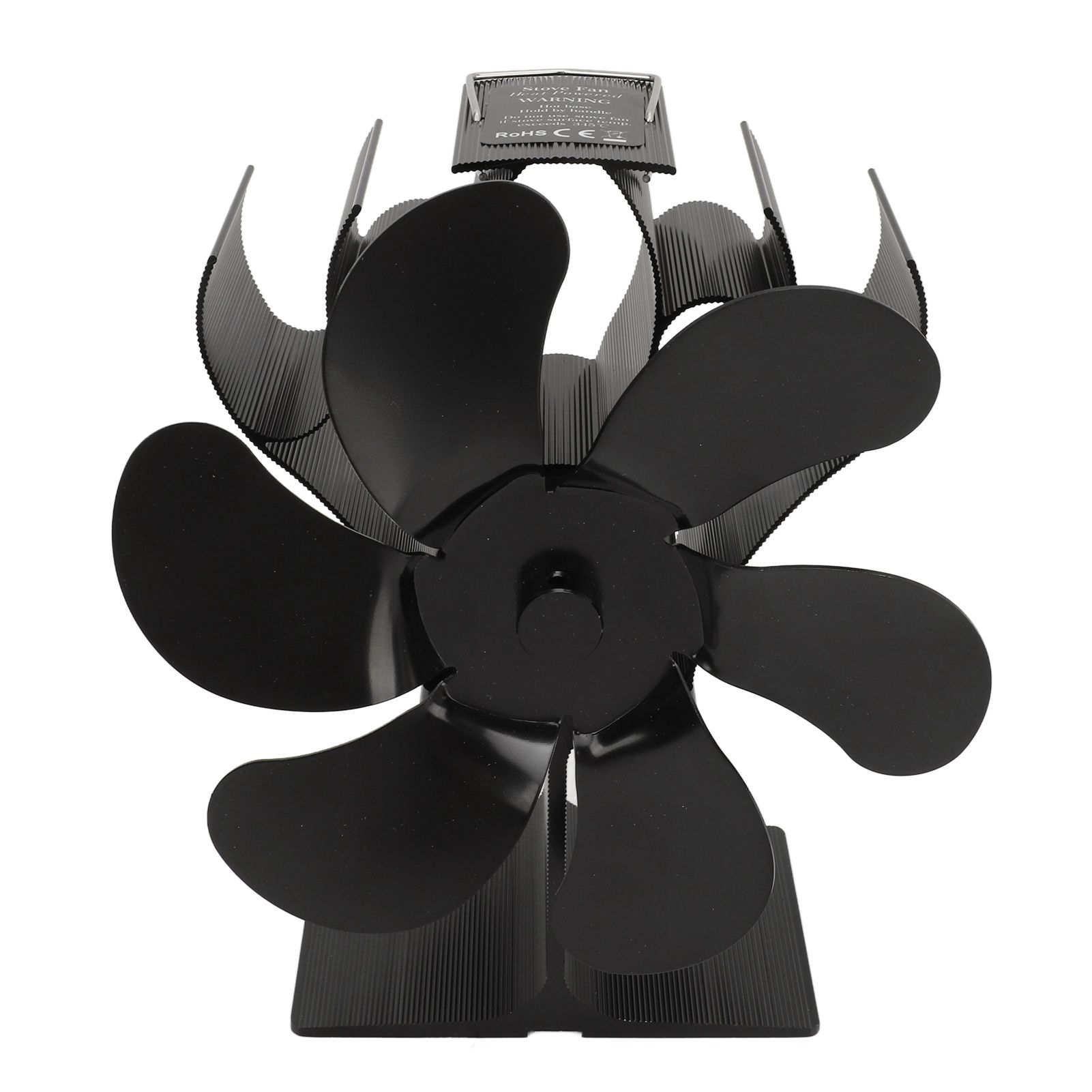 Stove Fan 6 Blades Fireplace Fan Heat Powered Fast Warm Circulation Quiet Heat Resistant Thermoeletric Fan for Log Burner Home - Image 3