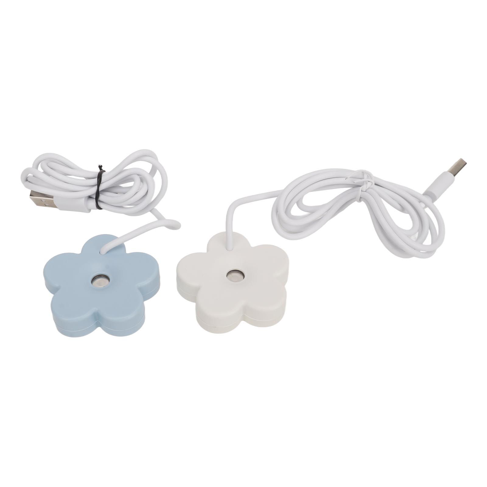 Small Flower USB Humidifier Creative Cute Atomization Mist Maker Portable Waterproof Air Humidifier White Blue - Image 7