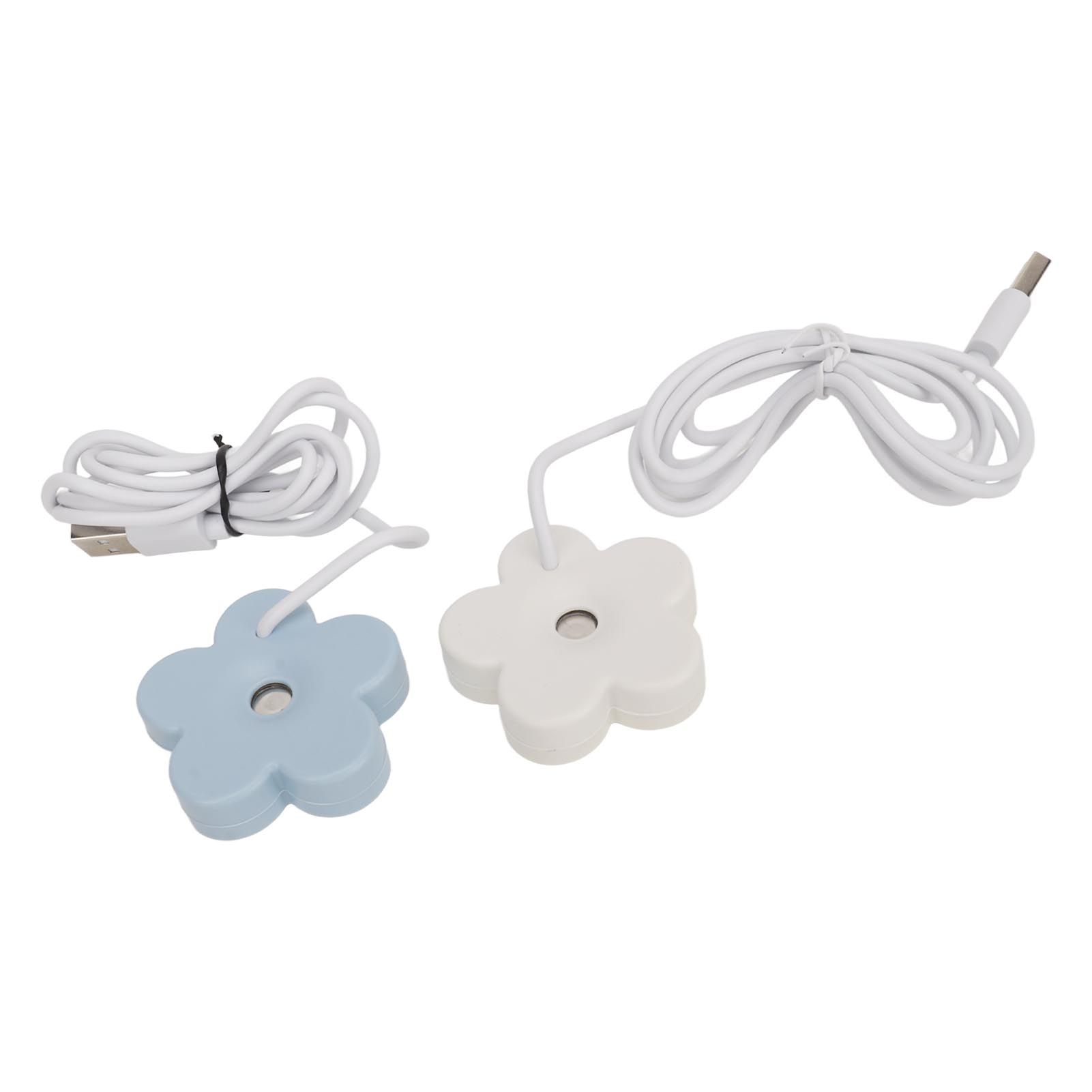 Small Flower USB Humidifier Creative Cute Atomization Mist Maker Portable Waterproof Air Humidifier White Blue - Image 8