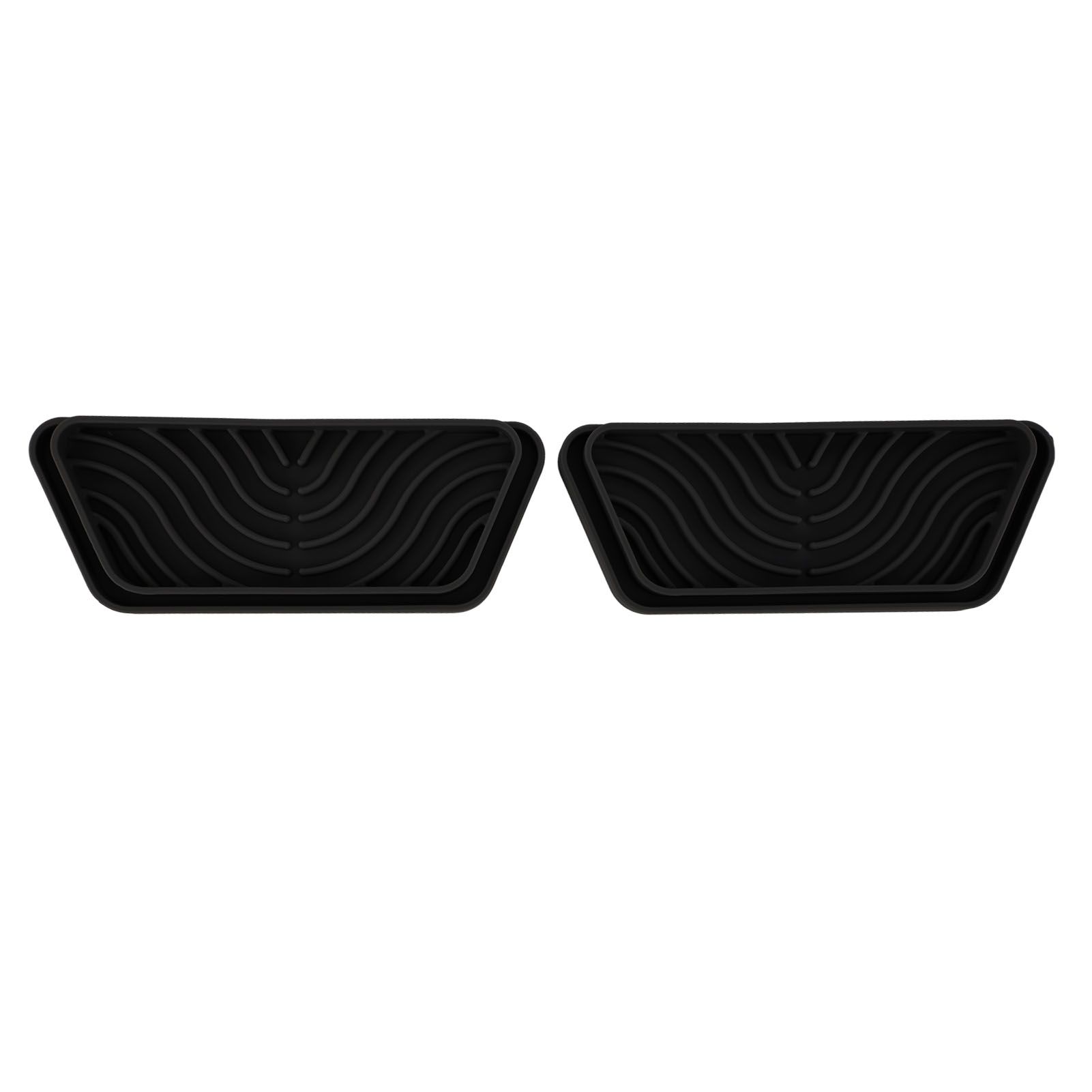 2Pcs Refrigerator Water Drip Tray Catcher Trapezoidal Silicone Refrigerator Drip Tray Catcher for GE for Samsung Black - Image 7