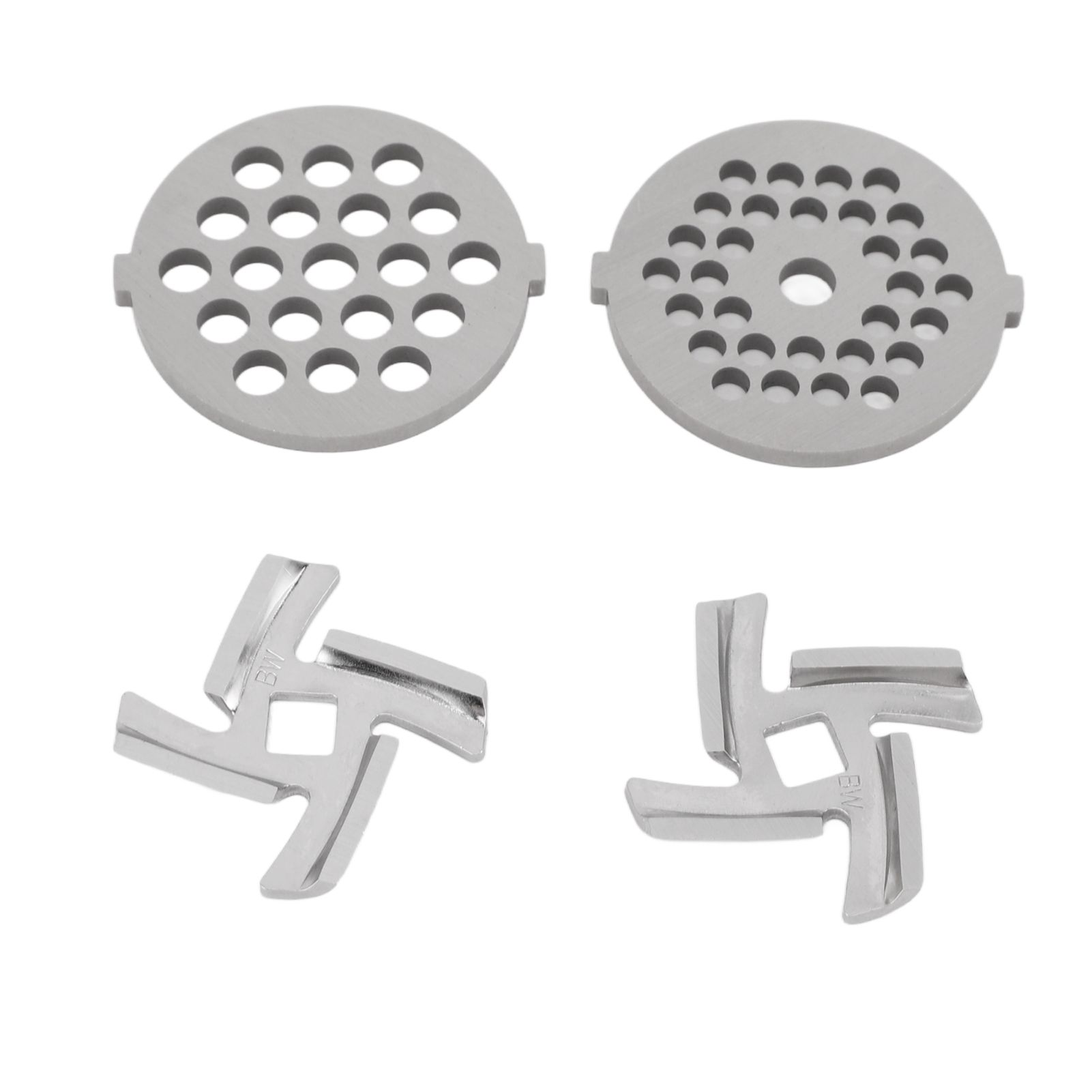 Stainless Steel Meat Grinder Plate Discs Grinding Blades for Food Grinder Attachment 2 Sharp Blades 2 Cutting Plates - Image 3
