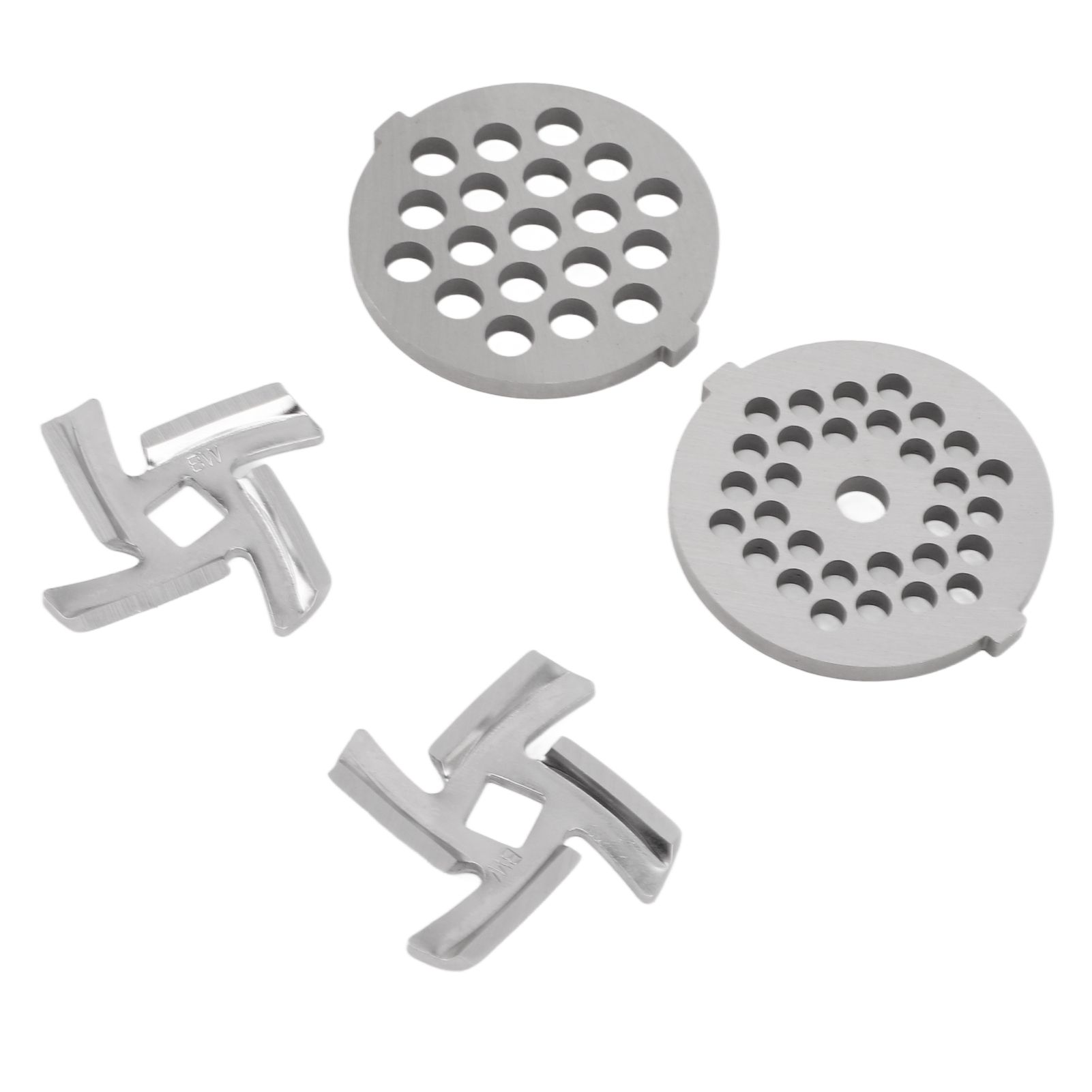 Stainless Steel Meat Grinder Plate Discs Grinding Blades for Food Grinder Attachment 2 Sharp Blades 2 Cutting Plates - Image 5