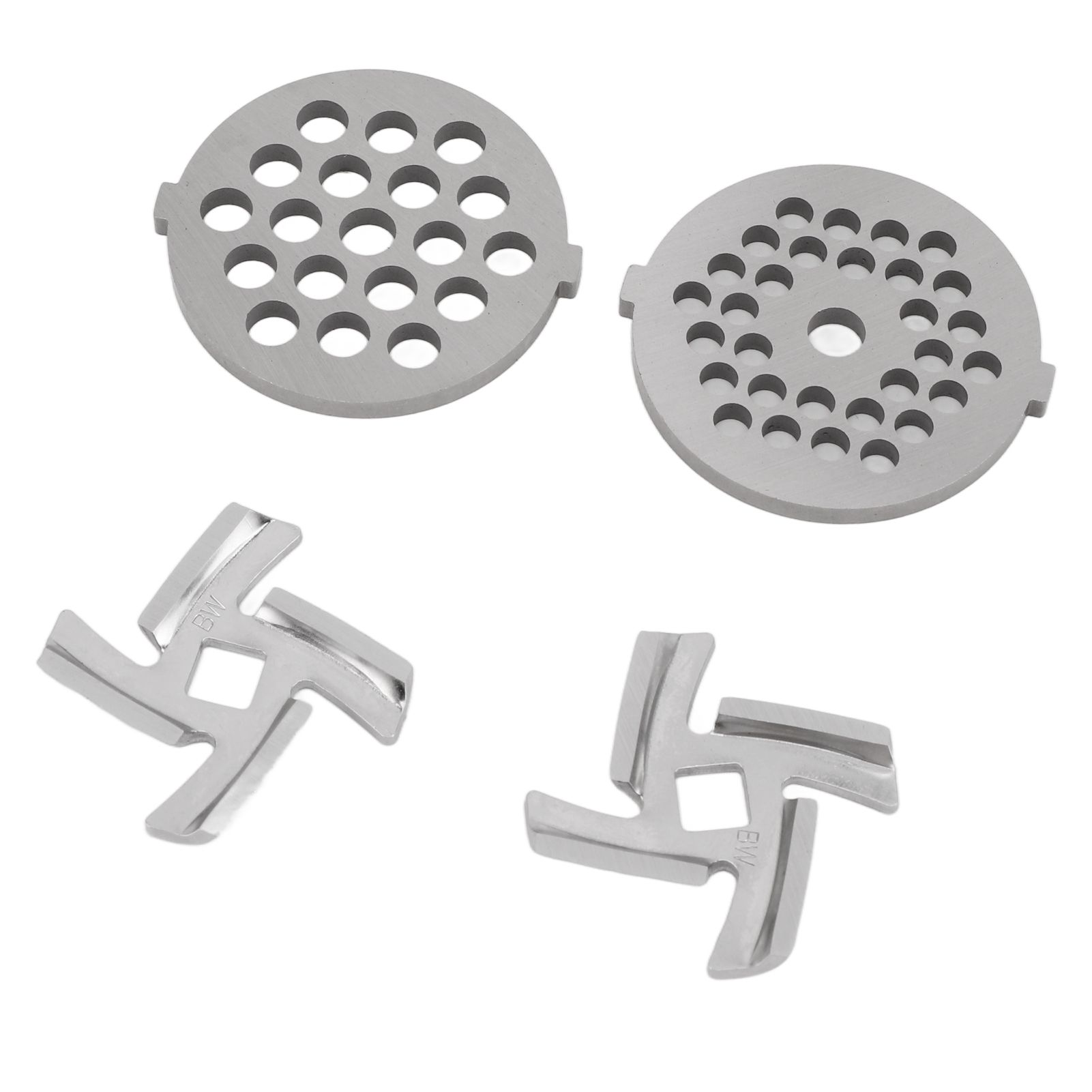 Stainless Steel Meat Grinder Plate Discs Grinding Blades for Food Grinder Attachment 2 Sharp Blades 2 Cutting Plates - Image 6