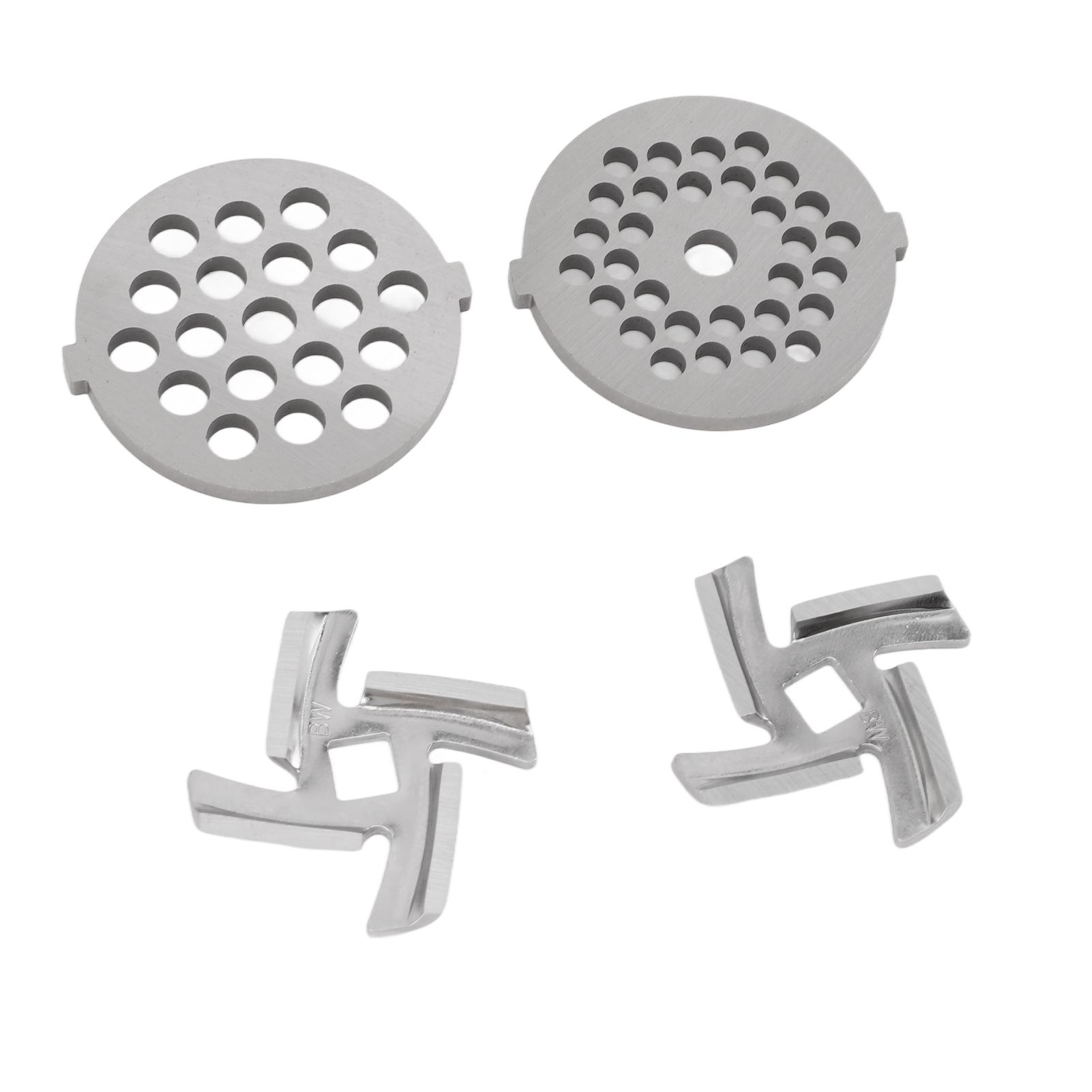 Stainless Steel Meat Grinder Plate Discs Grinding Blades for Food Grinder Attachment 2 Sharp Blades 2 Cutting Plates - Image 7