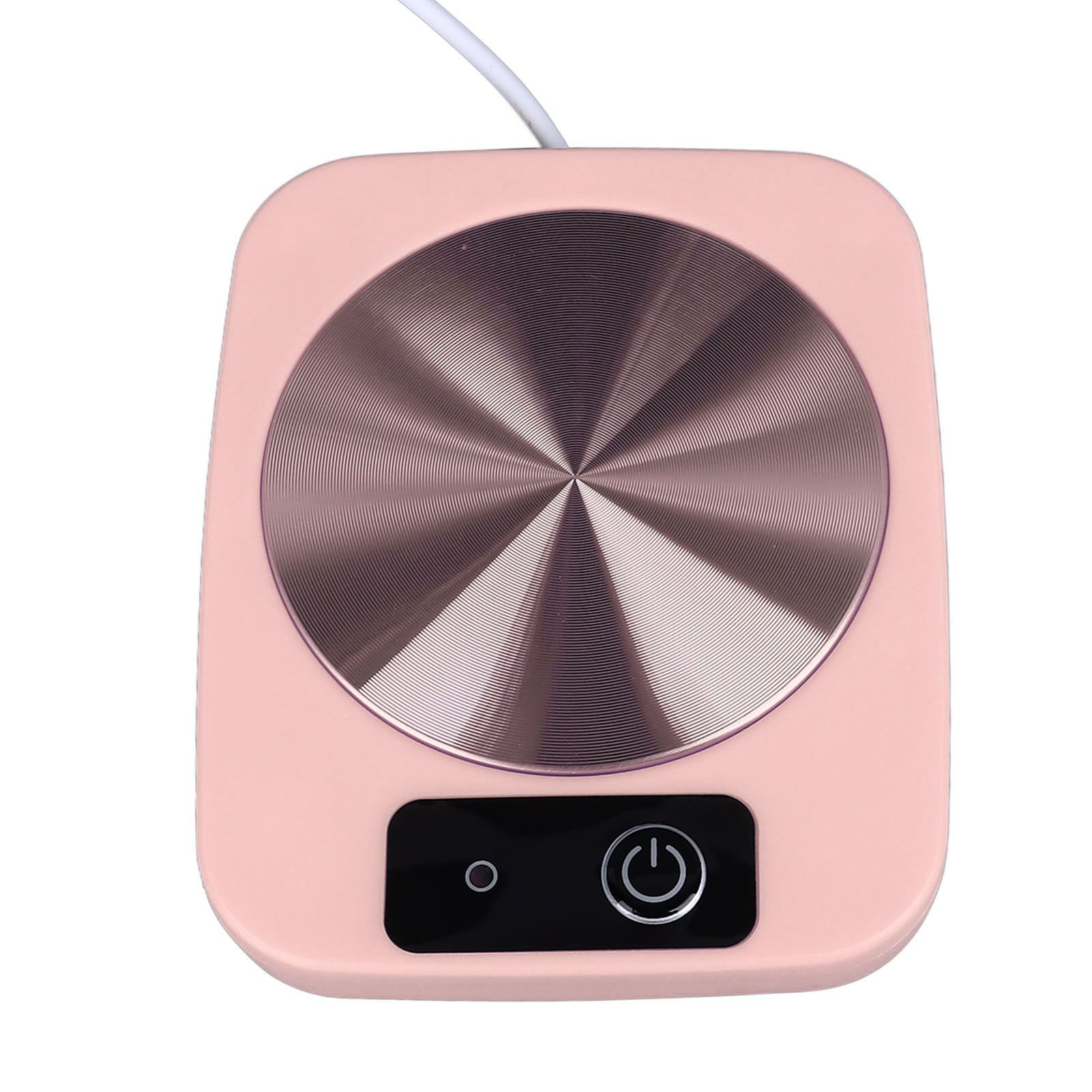 Coffee Warmer Smart Constant Temperature USB Powered Portable Mug Warmer for Office Travel Home Pink - Image 2