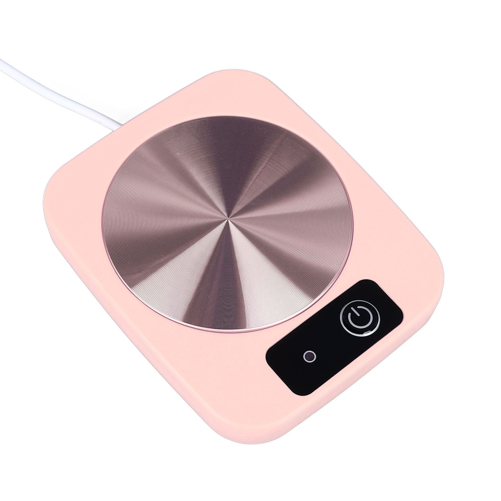 Coffee Warmer Smart Constant Temperature USB Powered Portable Mug Warmer for Office Travel Home Pink - Image 5