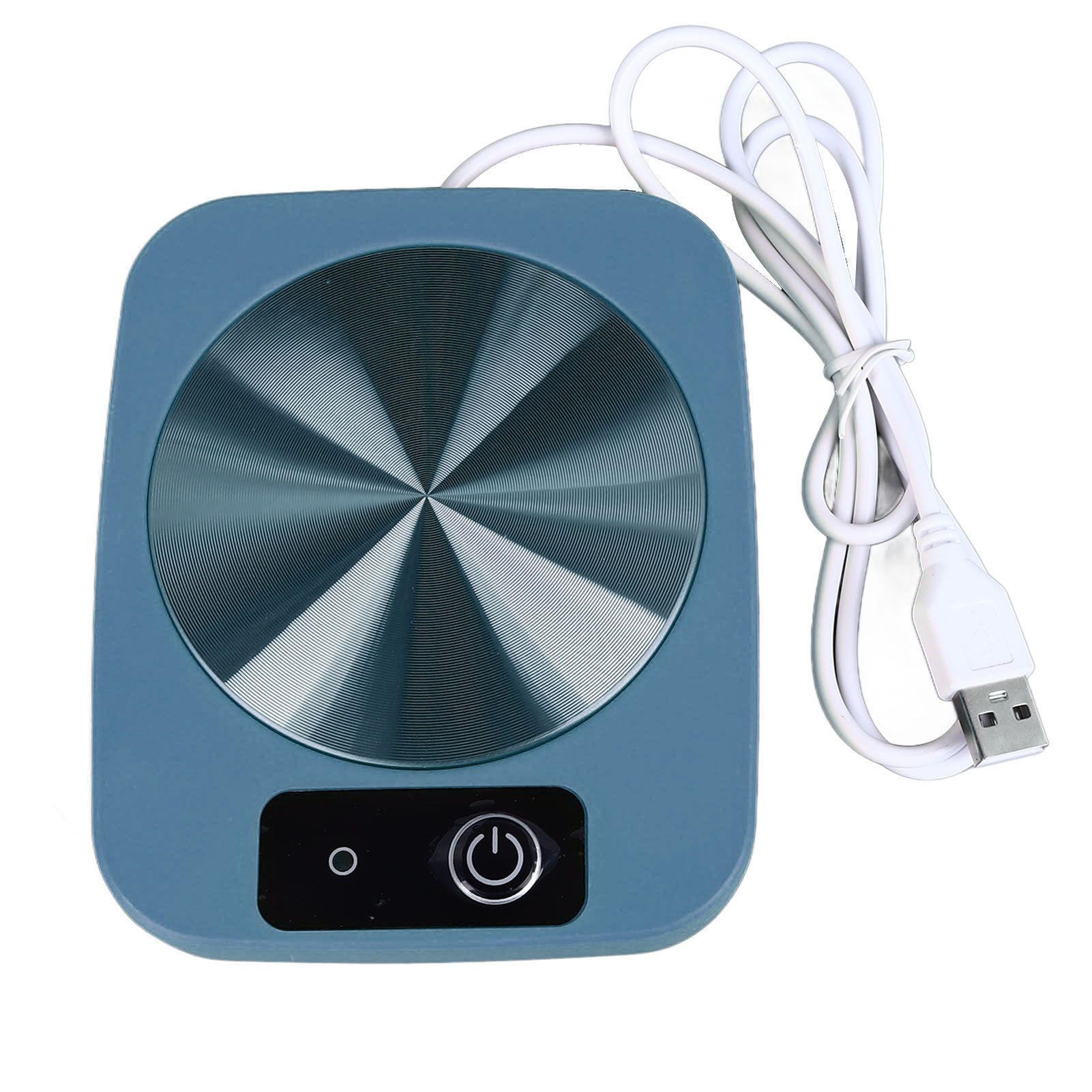 Coffee Warmer Smart Constant Temperature USB Powered Portable Mug Warmer for Office Travel Home Blue - Image 1
