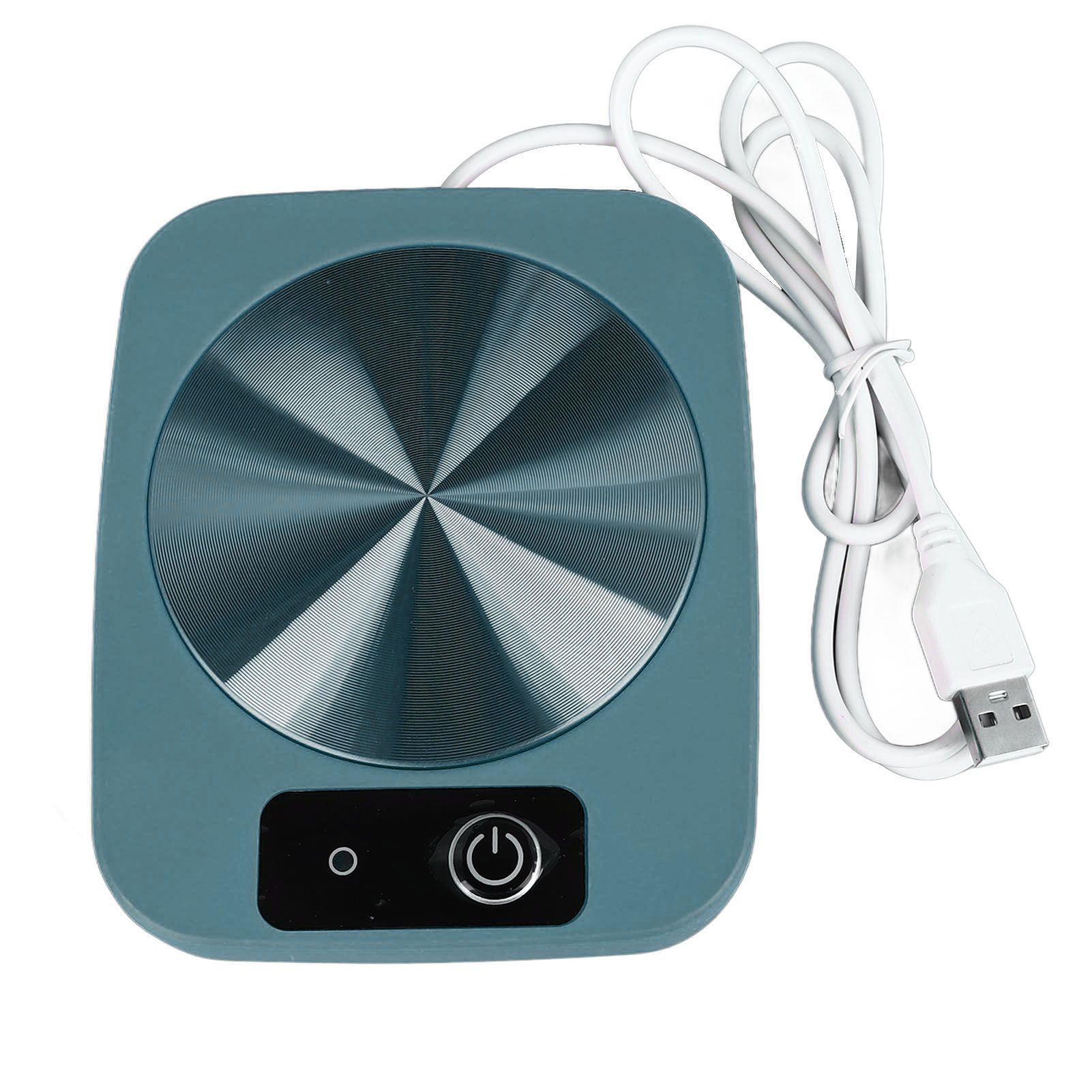 Coffee Warmer Smart Constant Temperature USB Powered Portable Mug Warmer for Office Travel Home Green - Image 1