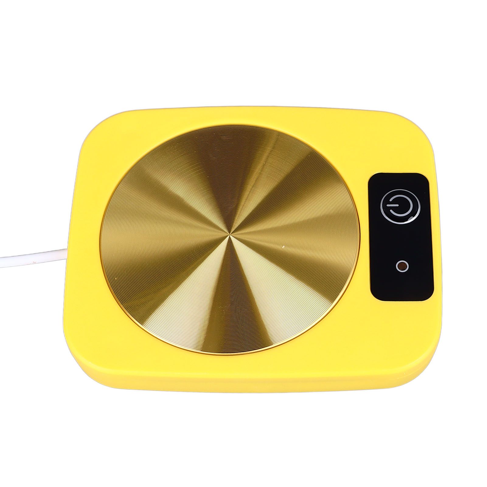 Coffee Warmer Smart Constant Temperature USB Powered Portable Mug Warmer for Office Travel Home Yellow - Image 3