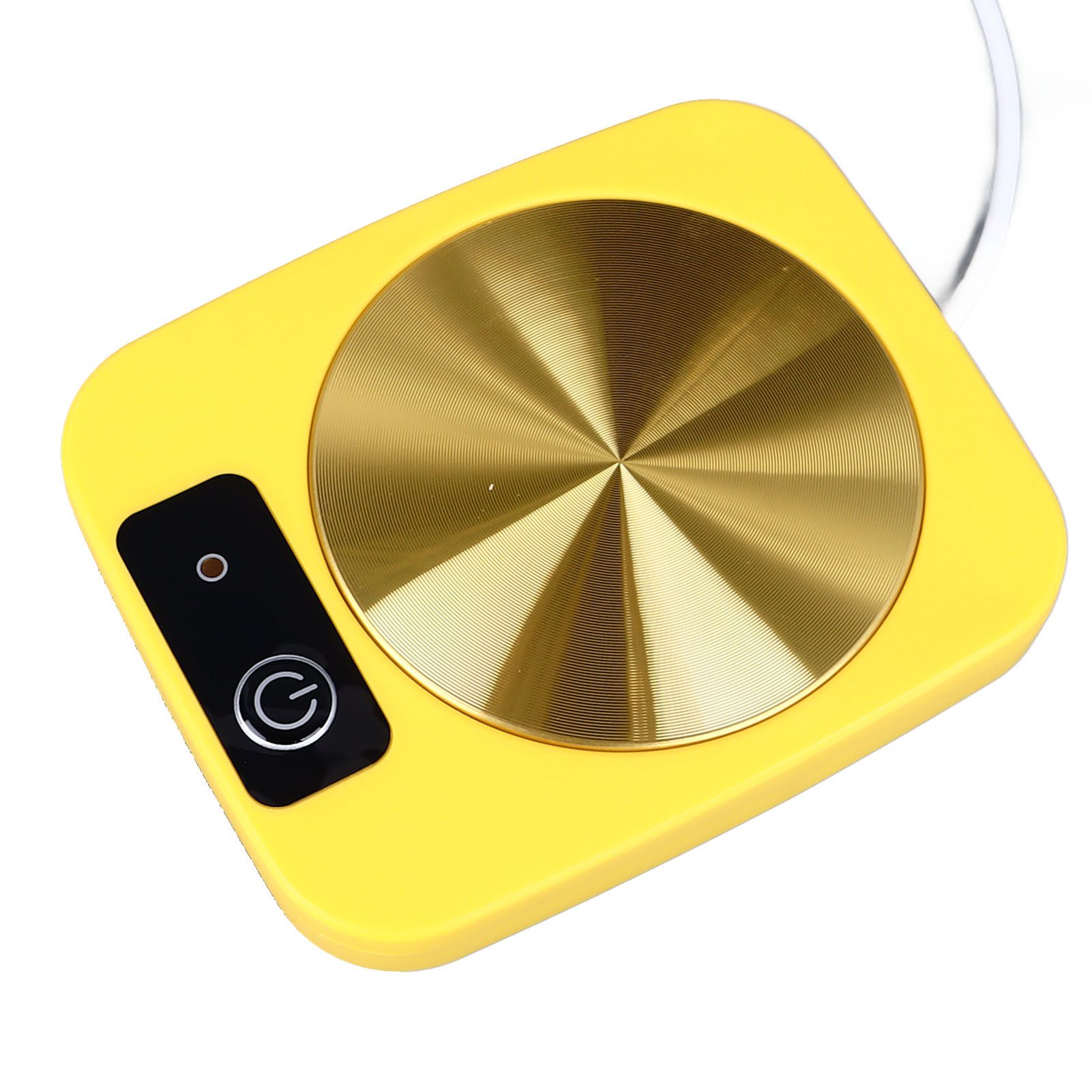 Coffee Warmer Smart Constant Temperature USB Powered Portable Mug Warmer for Office Travel Home Yellow - Image 4
