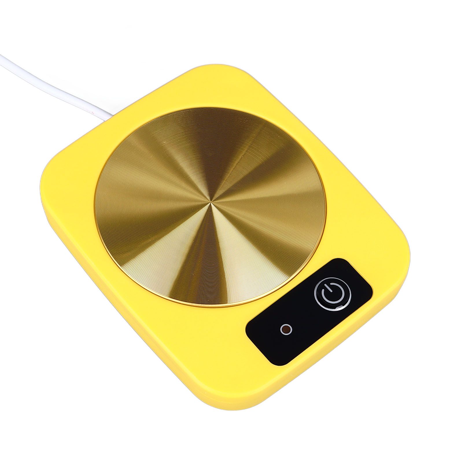 Coffee Warmer Smart Constant Temperature USB Powered Portable Mug Warmer for Office Travel Home Yellow - Image 5