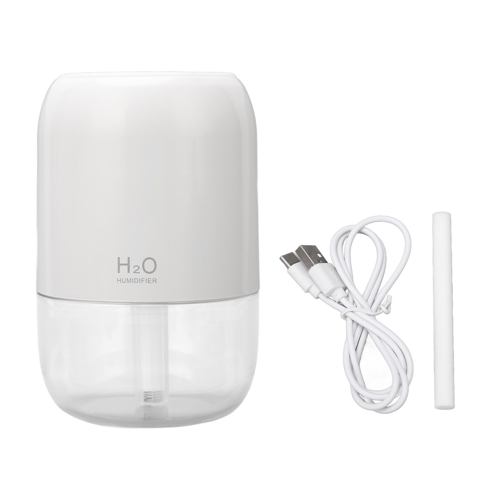 200ml Aromatherapy Diffuser Aroma Diffuser Aromatherapy Machine Mist Humidifier with 7 Colorful Ambient Lights for Household Bedroom Car Desktop White - Image 1