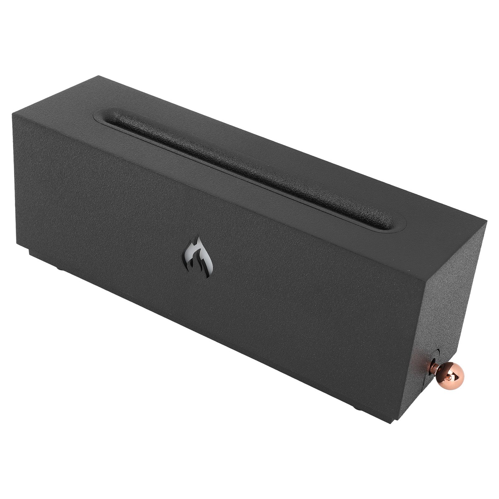 Flame Air Diffuser 3D Fireplace Appearance Multi Colored Fire Automatic Power Off Protection 320ml Silent Flame Mist Air Humidifier for Bedroom Office Black - Image 2