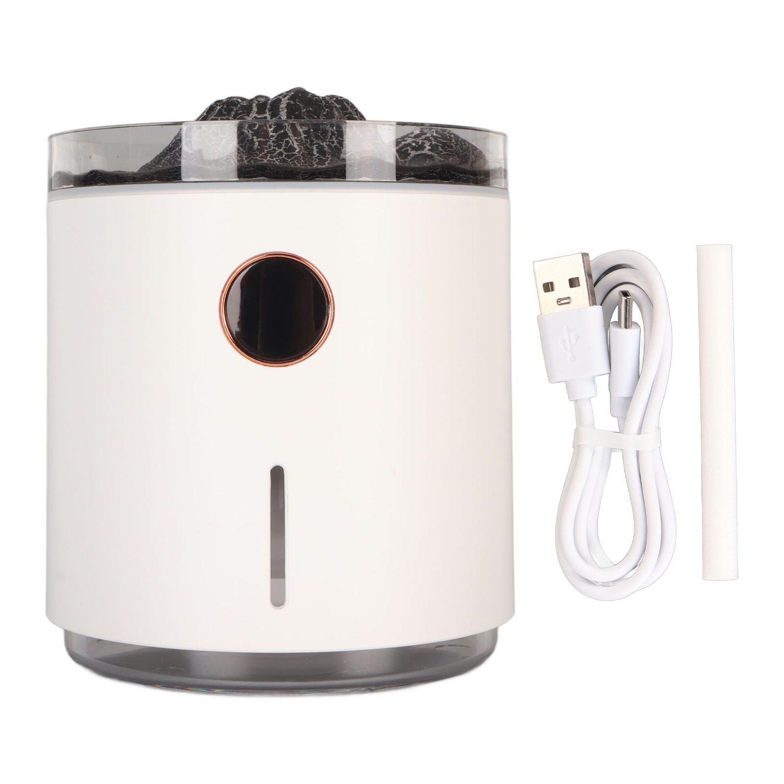 Aromatherapy Mist Diffuser Intelligent Multifunctional Timing Atomizing Flame Humidifier for Bedroom Living Room Black - Image 1