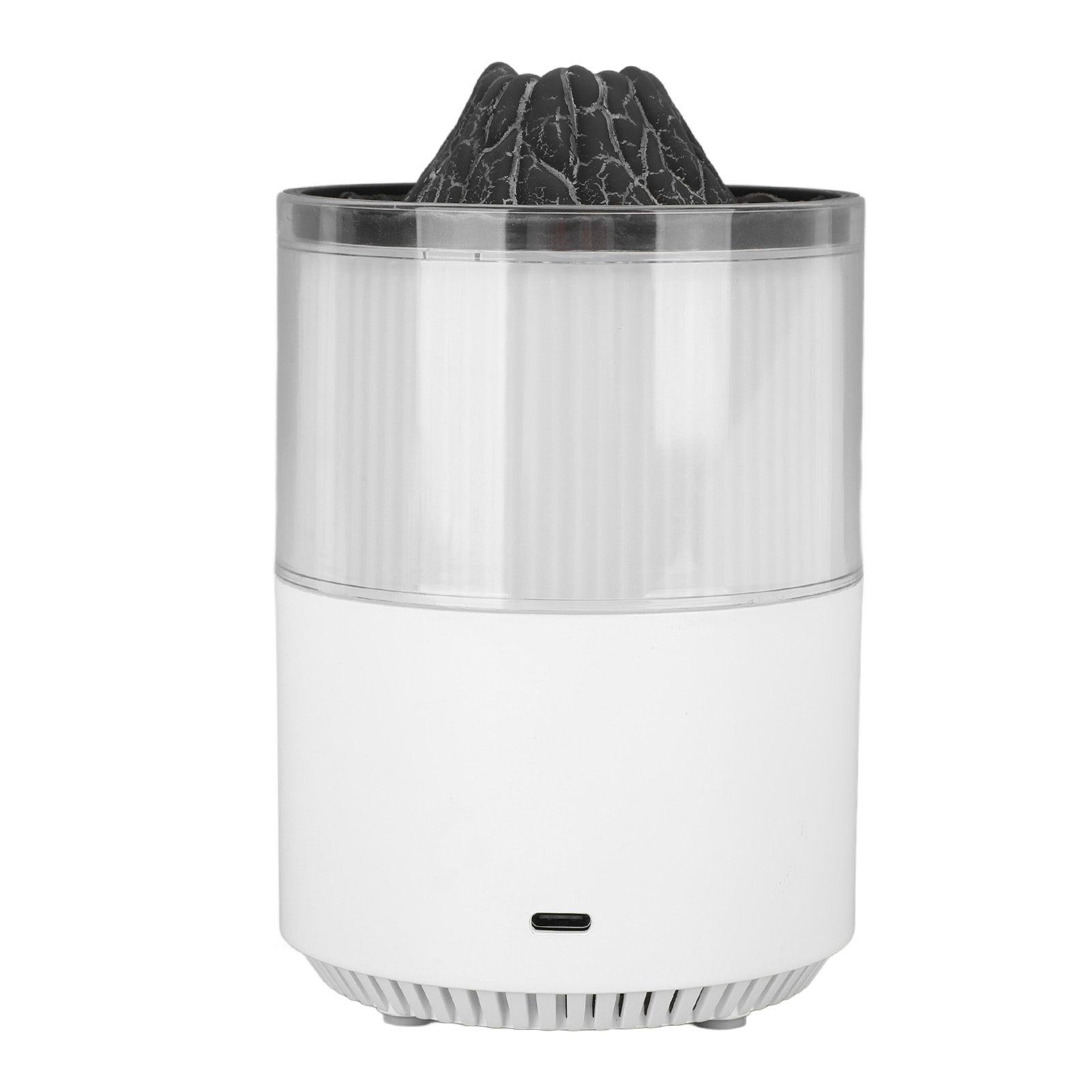 Essential Oil Diffuser Humidifier Simulation Volcano 200ml with Colorful Light Low Noise Desktop Humidifier for Home Bedroom Office White - Image 6