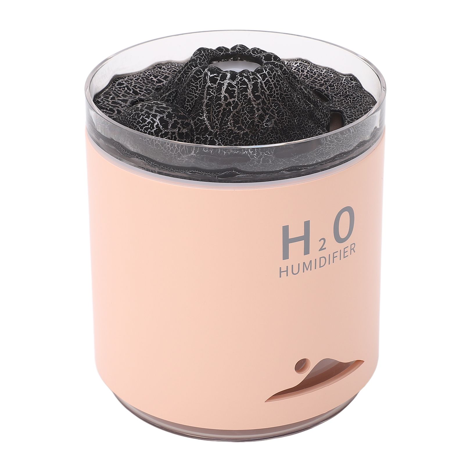 Essential Oil Diffuser Large Capacity Colorful Volcano Appearance Night Light Aromatherapy Oil Humidity Diffuser Pink - Image 2