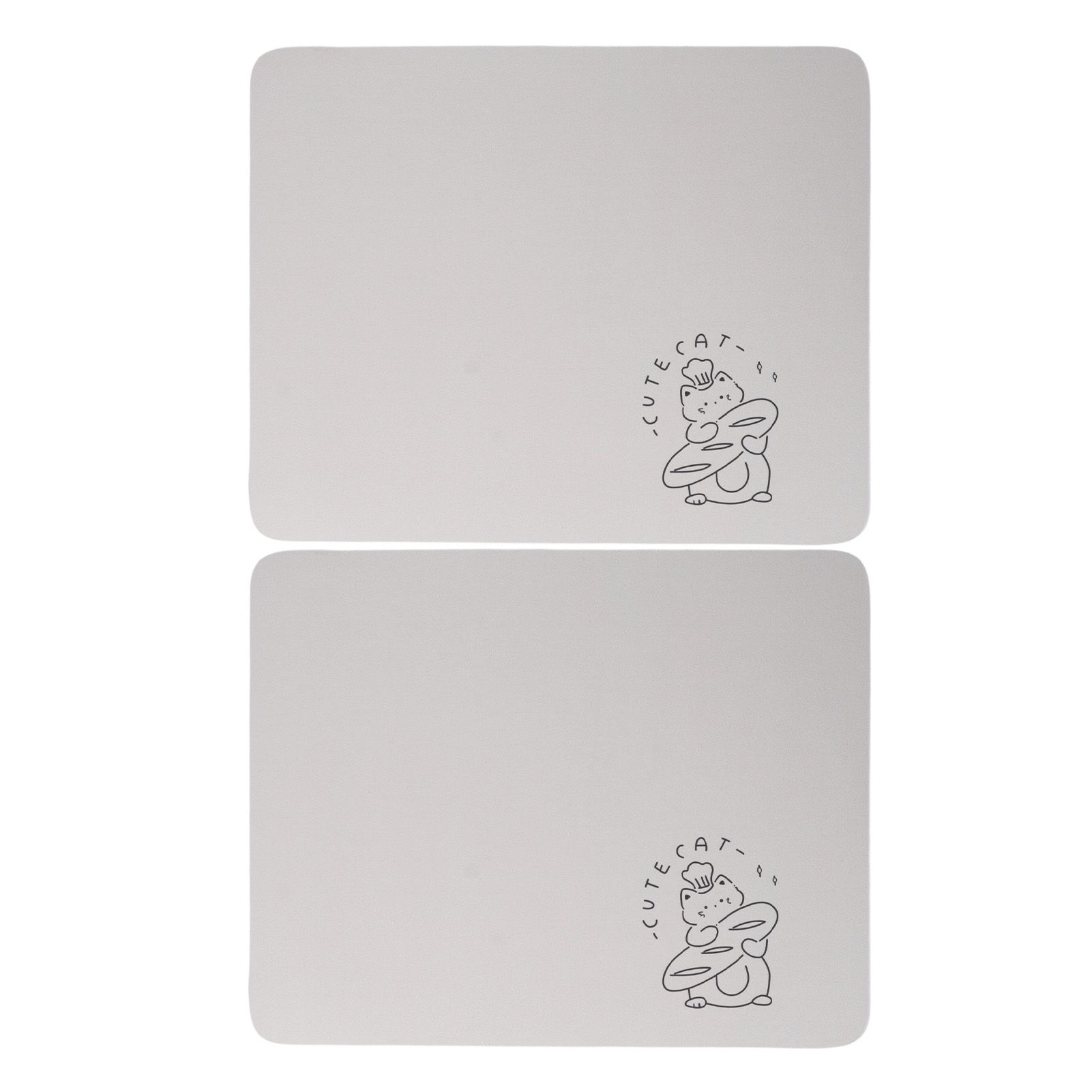 2PCS Coffee Bar Mat Multifunctional Prevent Slip Waterproof Shockproof Absorbent Dish Drying Mat for Kitchen Counter 30x40cm / 11.8x15.7in - Image 1