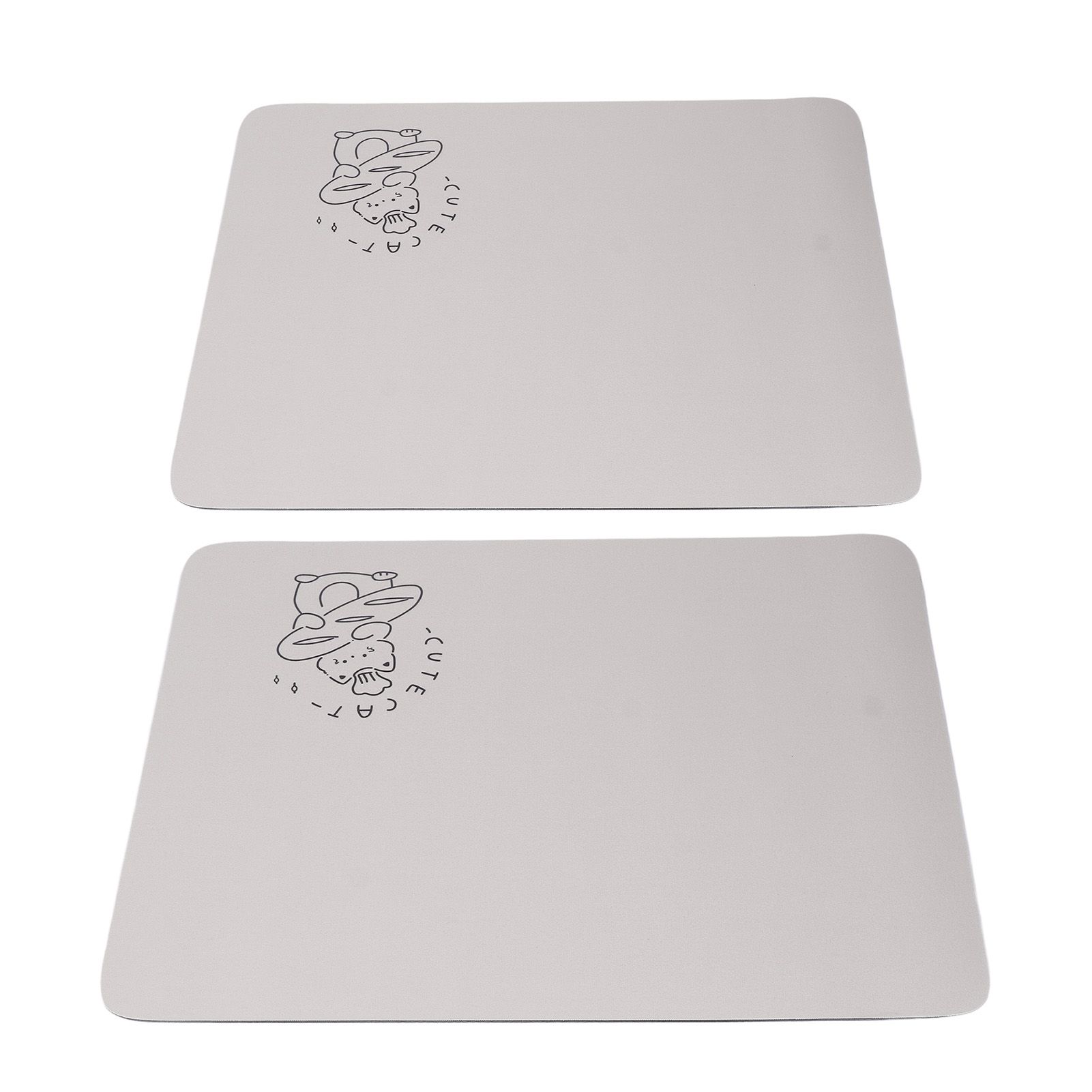 2PCS Coffee Bar Mat Multifunctional Prevent Slip Waterproof Shockproof Absorbent Dish Drying Mat for Kitchen Counter 30x40cm / 11.8x15.7in - Image 8