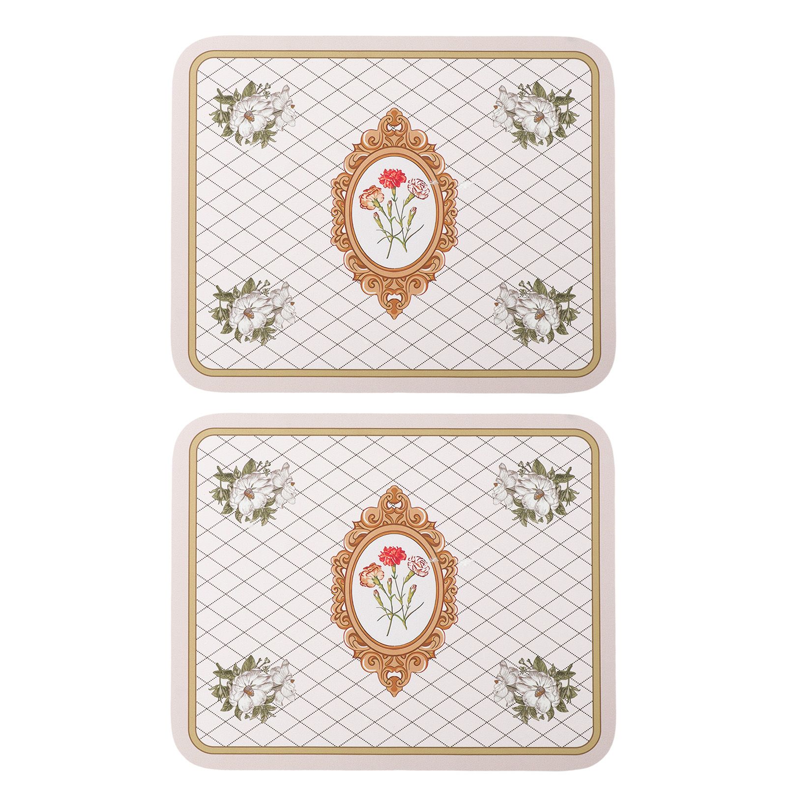 2PCS Coffee Mat Prevent Slip Waterproof Bottom Shockproof Absorbent Dish Drying Mat for Coffee Bar Accessories 50x60cm / 19.7x23.6in - Image 1