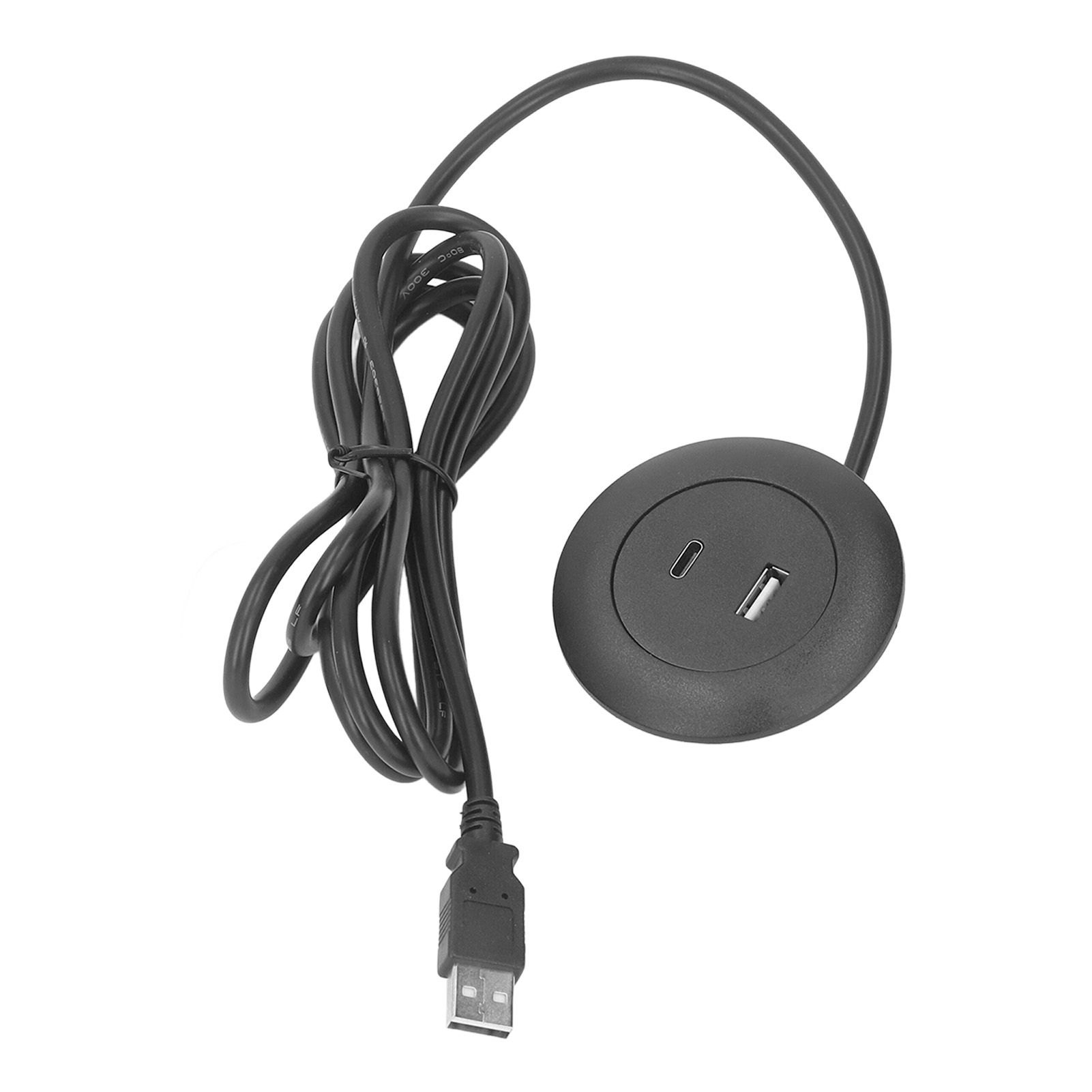 Embedded Charging Round Port Desktop Power Grommet for Sofas Tables Bedside Workbenches Offices Homes 5V Input - Image 3