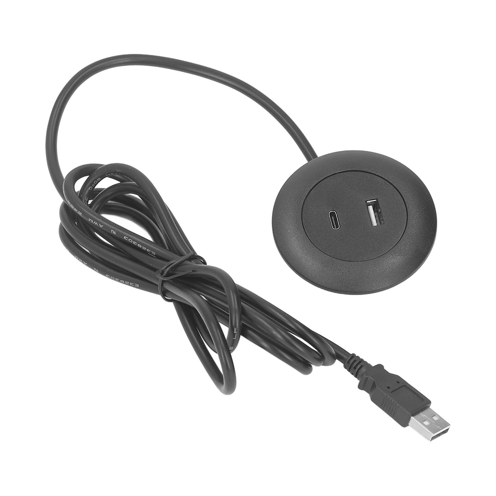 Embedded Charging Round Port Desktop Power Grommet for Sofas Tables Bedside Workbenches Offices Homes 5V Input - Image 4