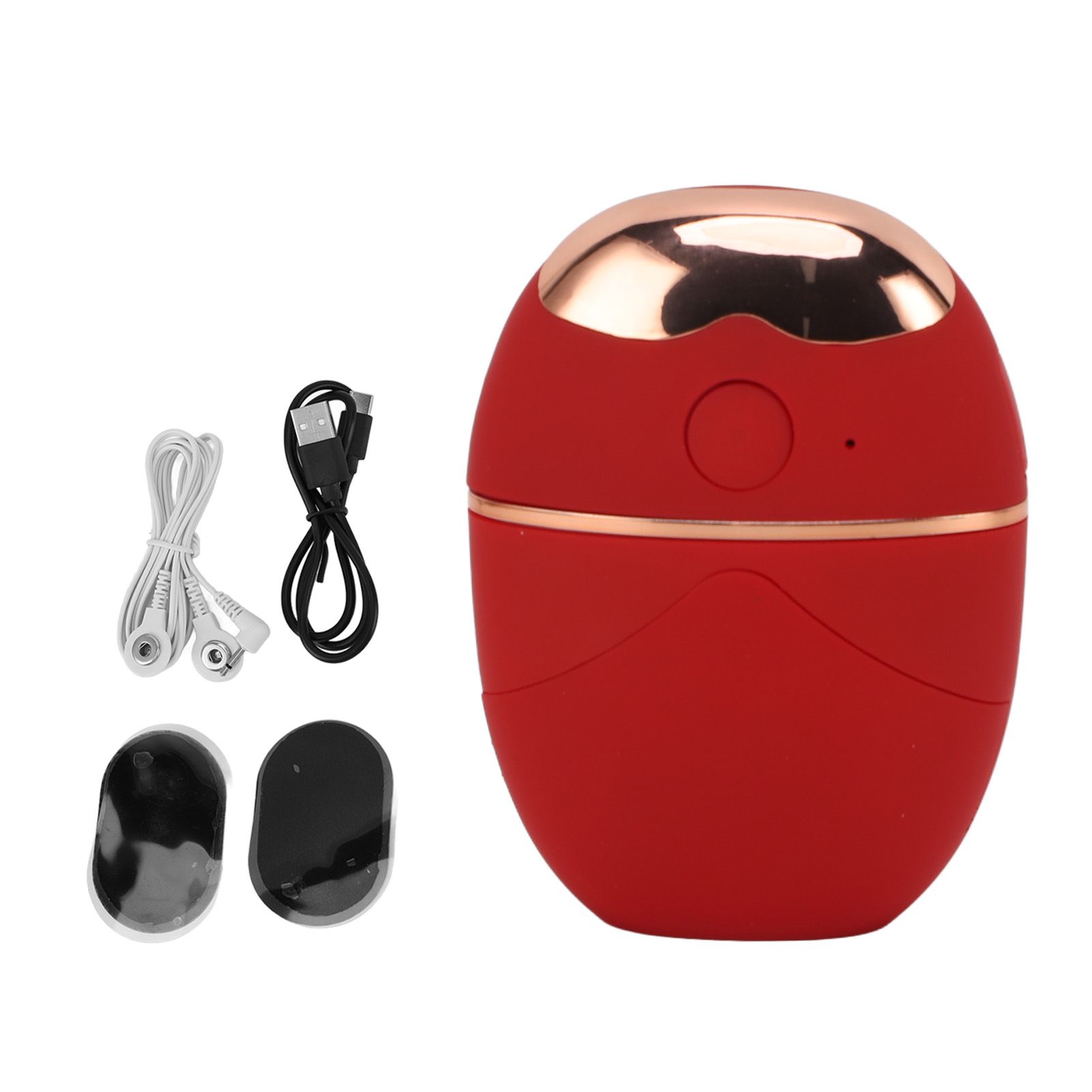Eye Mist Sprayer 3 Gear Heated USB Rechargeable Eye Drops Atomization Moisturizing Facial Eye Steam Mister for Dry Eyes Eye Fatigue Relieve Red - Image 1