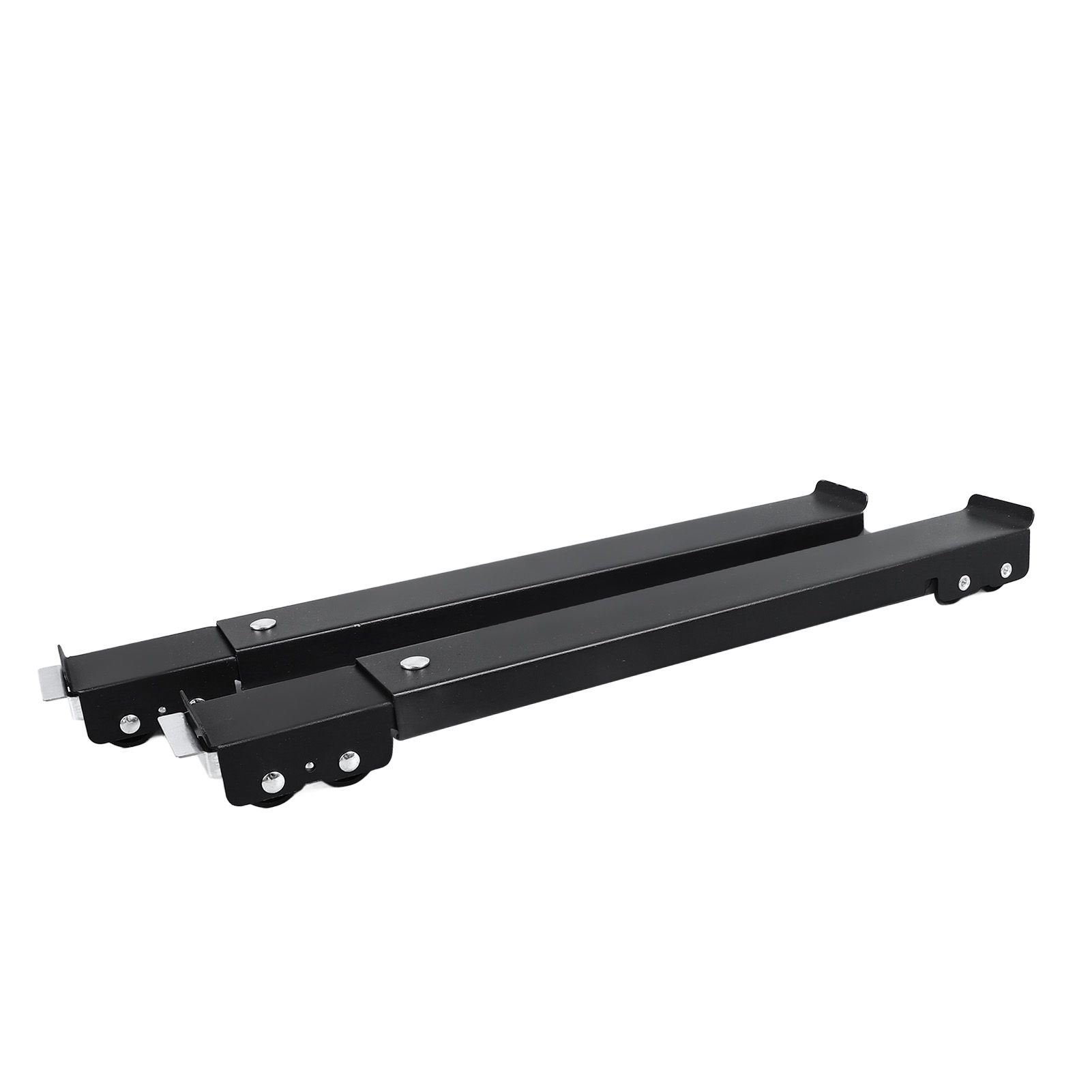 Heavy Duty Extendable Appliance Rollers Mobile Washing Machine Base Furniture Washing Machine Dolly with 24 Roller Brake Black - Image 2