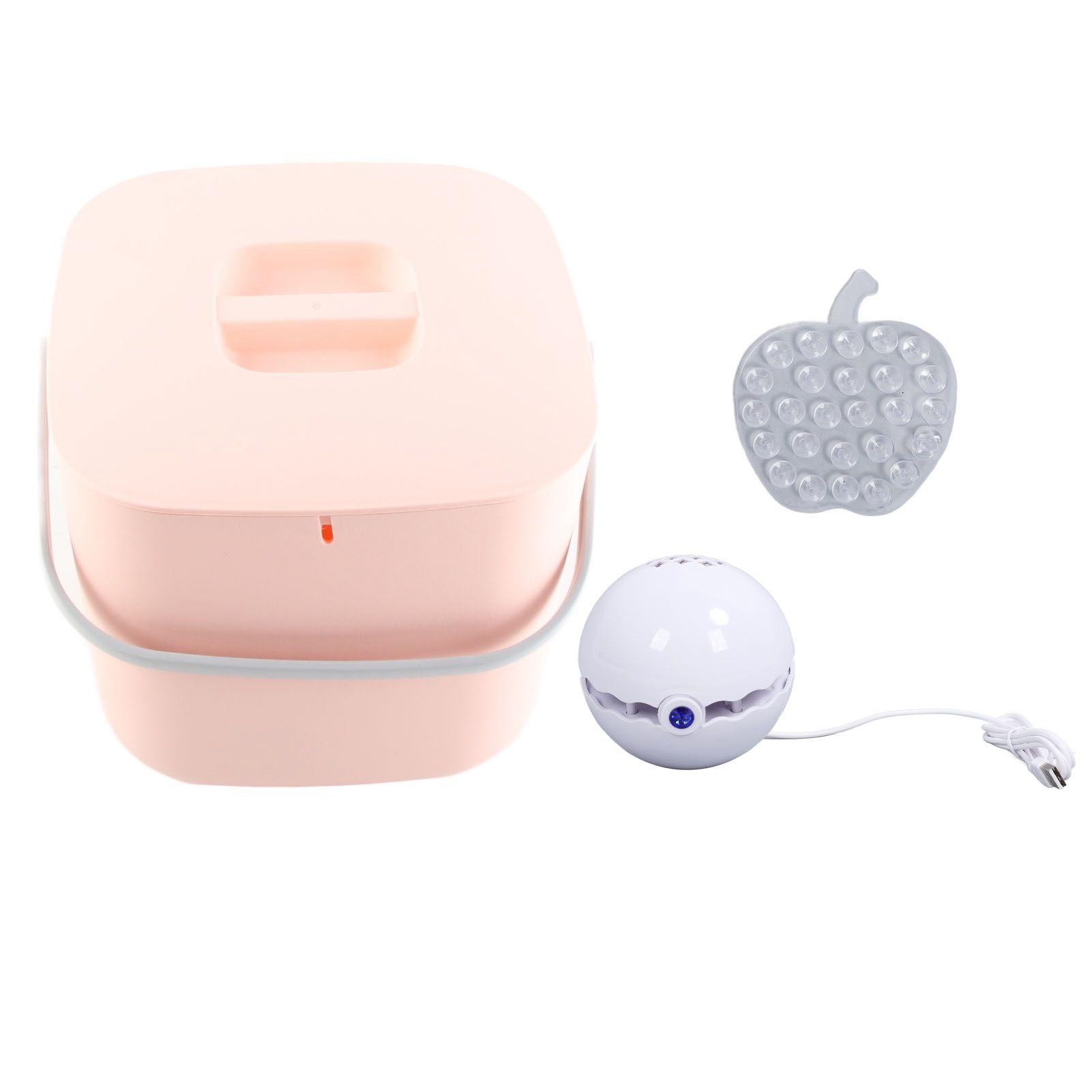 Mini Sink Dishwasher Portable Auto Shutdown Efficient USB Dish Washing Machine for Home Kitchen Pink Bucket - Image 1