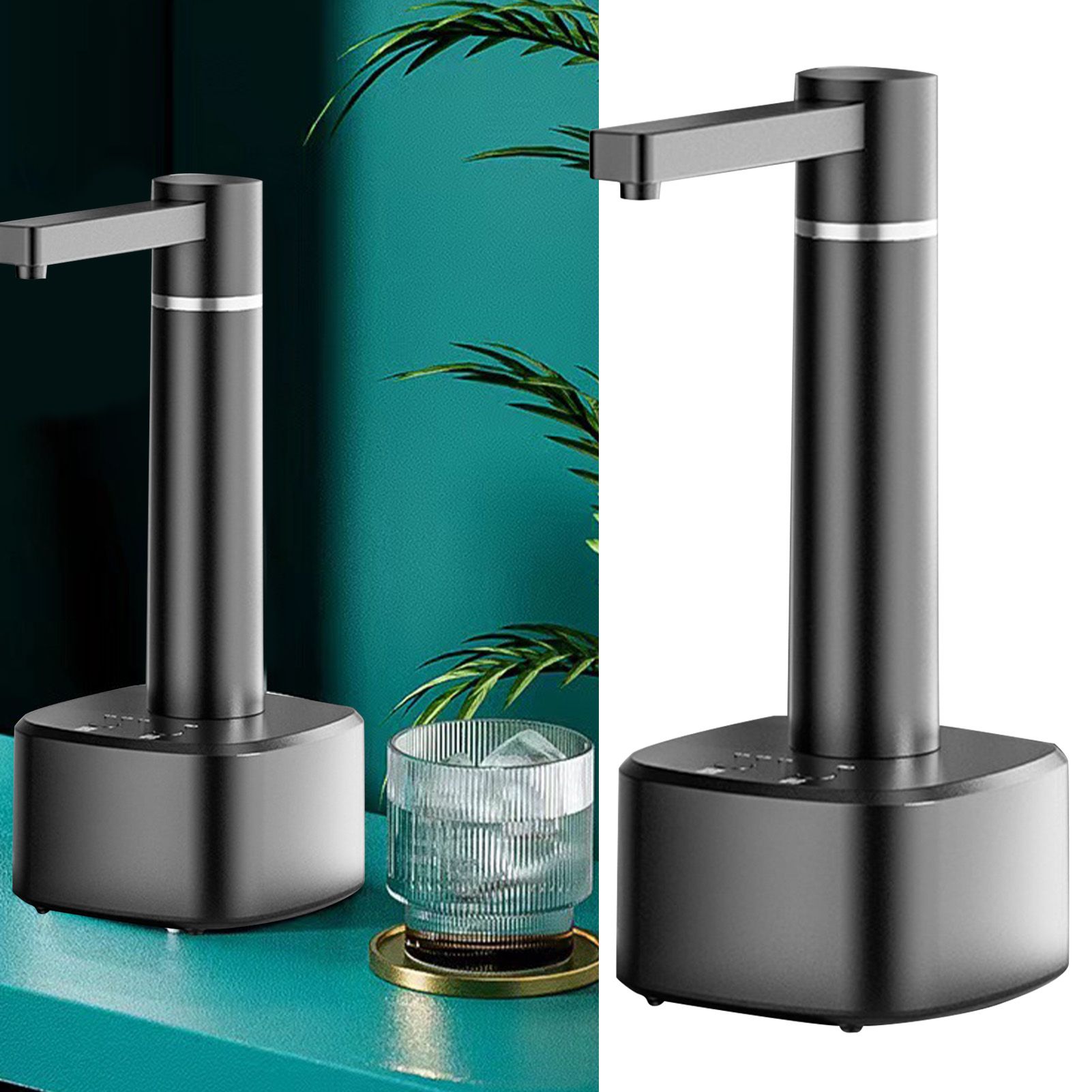 Automatic Drinking Water Bottle Pump Compact Lightweight Smart Highly Efficient Electric Water Dispenser for Home Black - Image 6