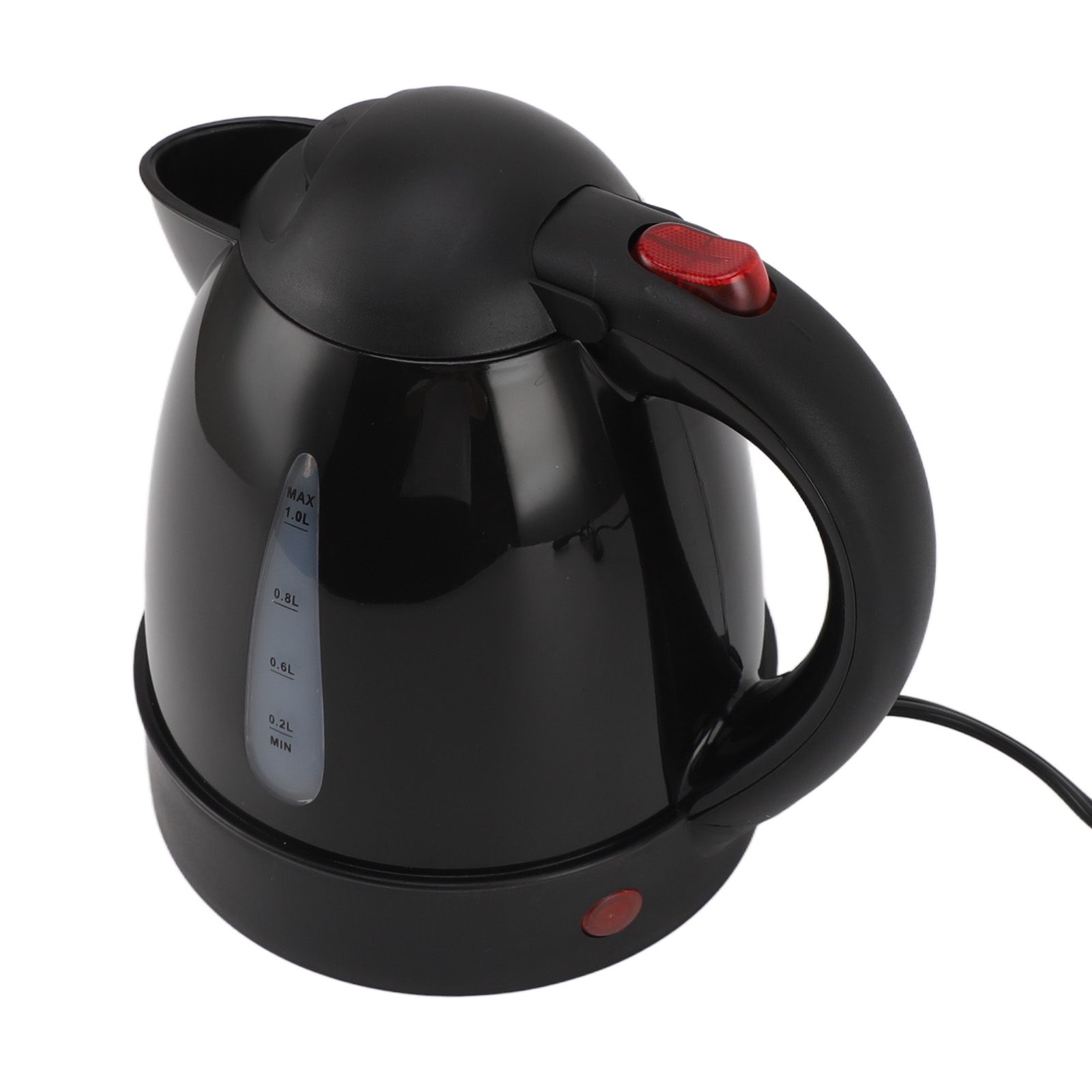 250W Portable Car Electric Kettle with Cigarette Lighter Road Trip 24V Truck Heated Water Tea Coffee Kettle Auto Shut Off 1000ml Black - Image 4