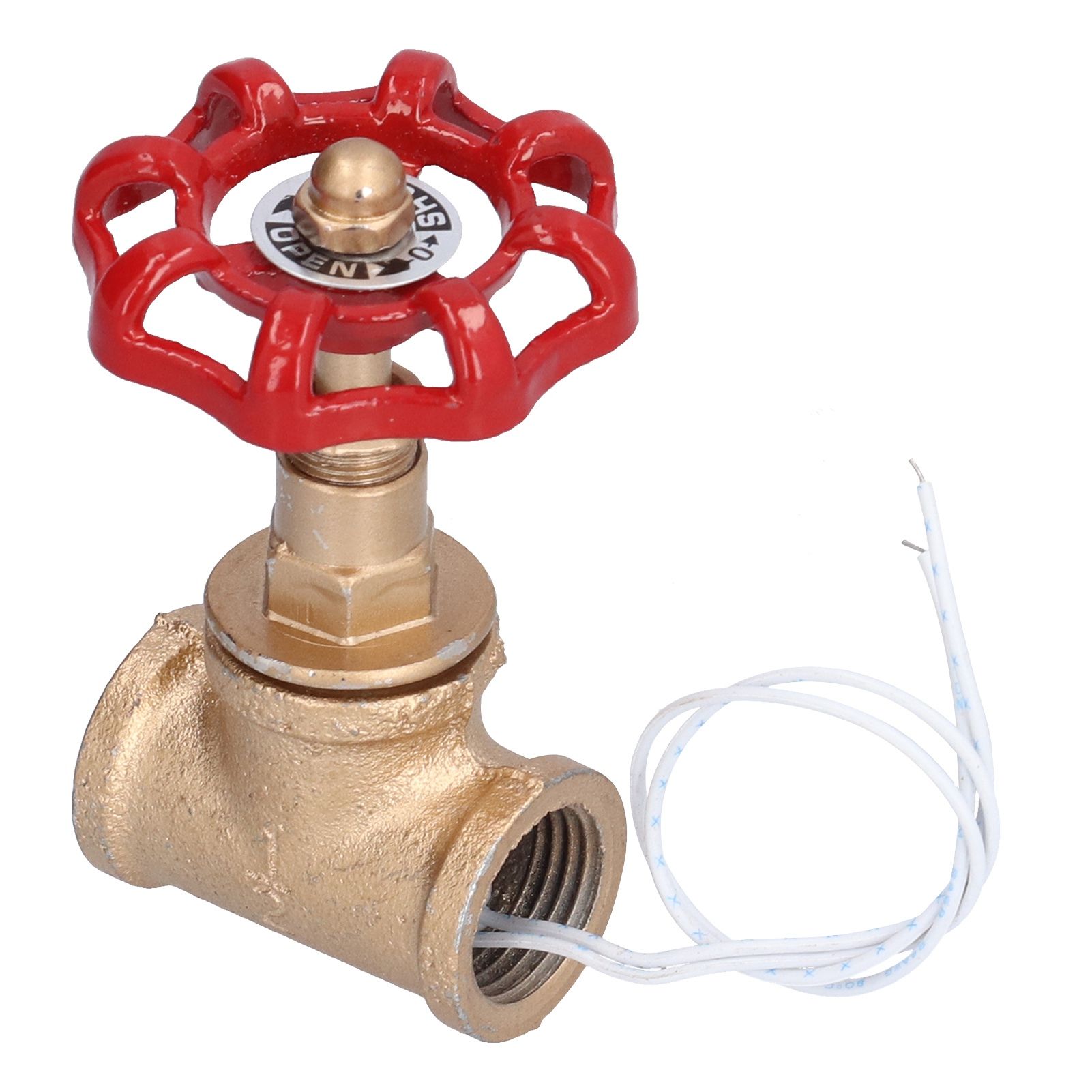 Vintage Steampunk 1/2in Stop Valve Tee Industrial Light Switch with Wire for Pipe Light Fixtures - Image 1