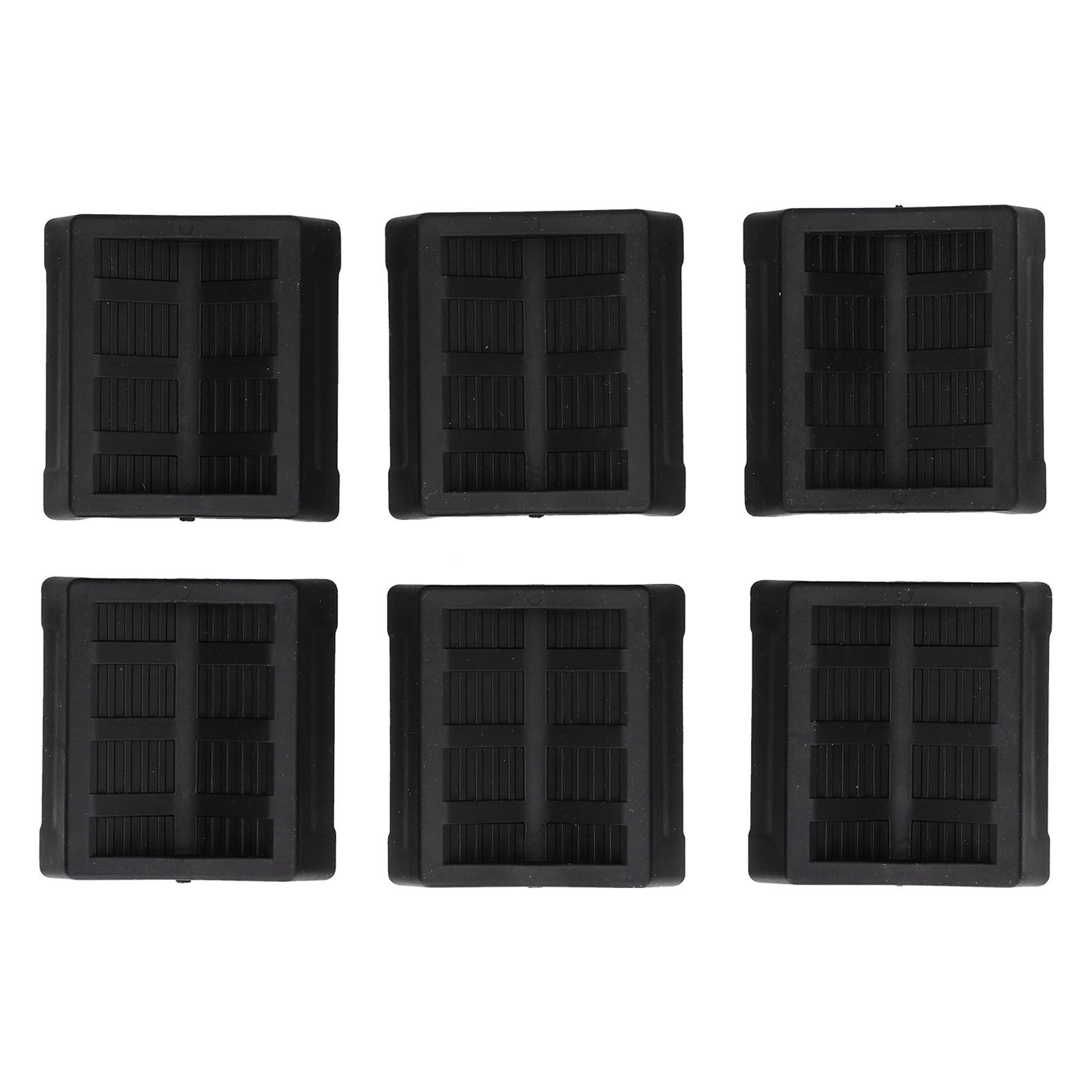 6PCS Furniture Cups Bed Stoppers Rubber Caster Cups Furniture Coasters for Bed Chair Cabinet Sofa Closet Black - Image 7