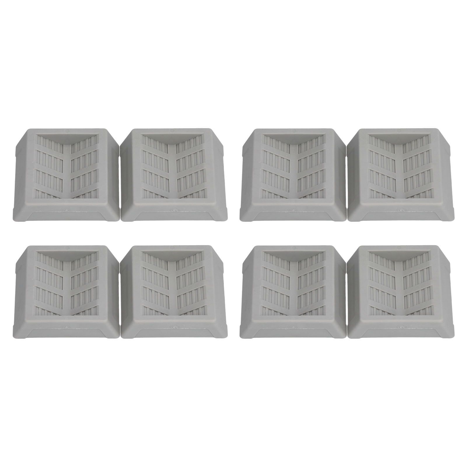 8PCS Rubber Caster Cups Furniture Wheel Stoppers Floor Protector for Bed Office Chair Cabinet Sofa Closet Wheels - Image 1