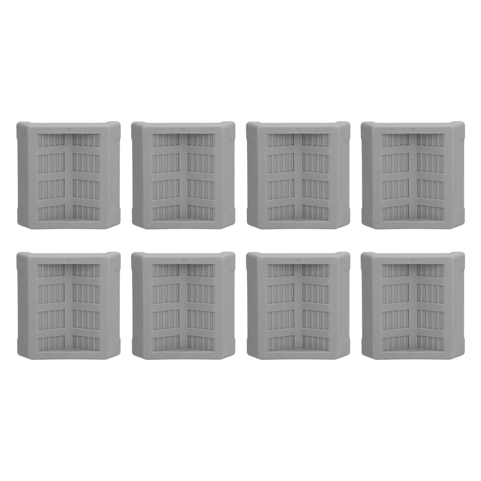 8PCS Rubber Caster Cups Furniture Wheel Stoppers Floor Protector for Bed Office Chair Cabinet Sofa Closet Wheels - Image 4