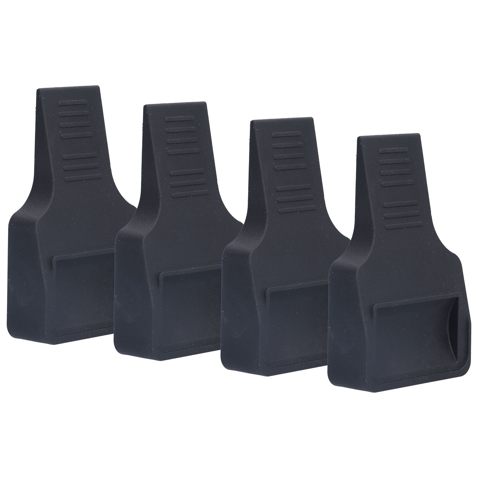 4Pcs Wheel Stoppers U Shaped Wheels Caster Cups Accessory for Sofas Beds Chairs Furnitures Black - Image 1