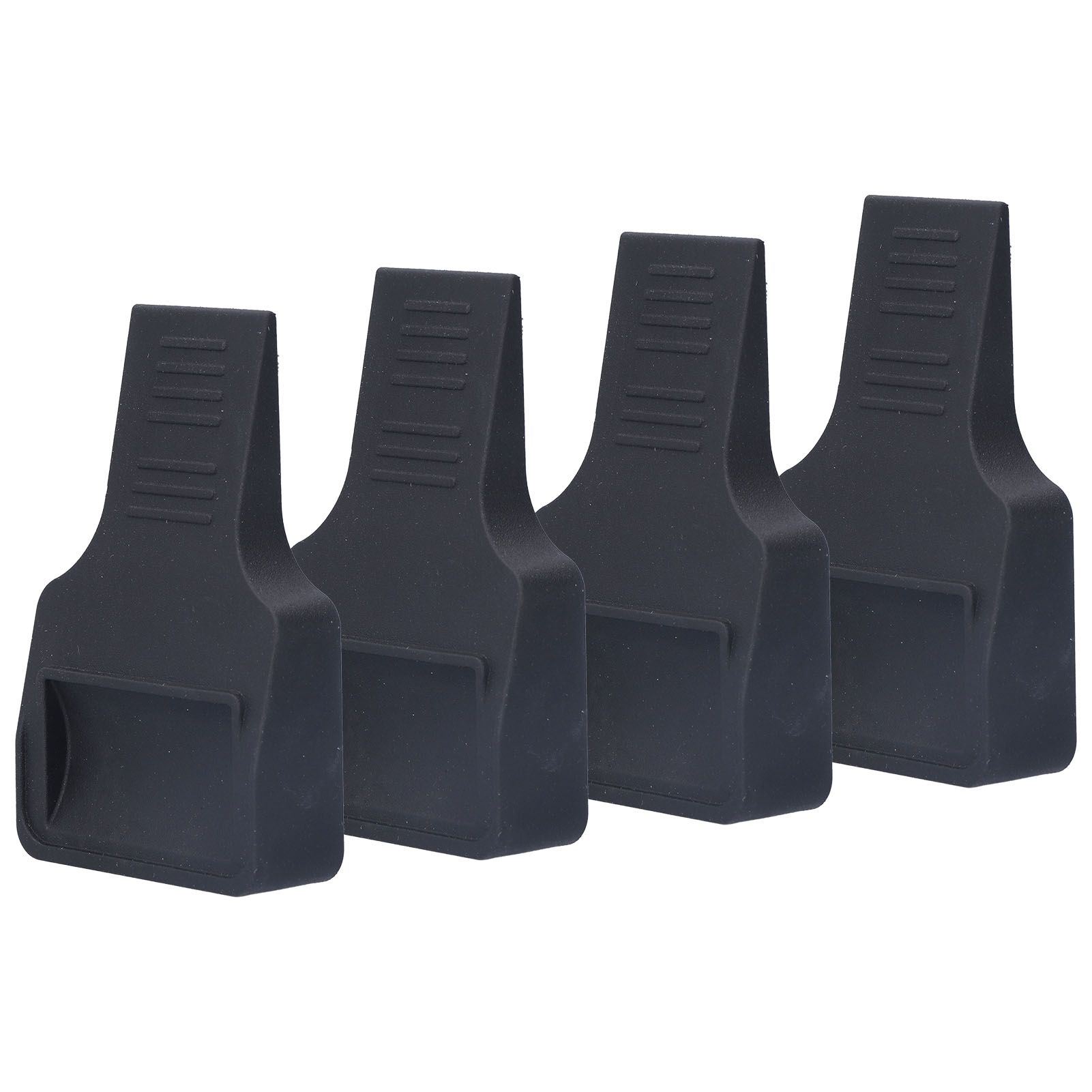 4Pcs Wheel Stoppers U Shaped Wheels Caster Cups Accessory for Sofas Beds Chairs Furnitures Black - Image 2
