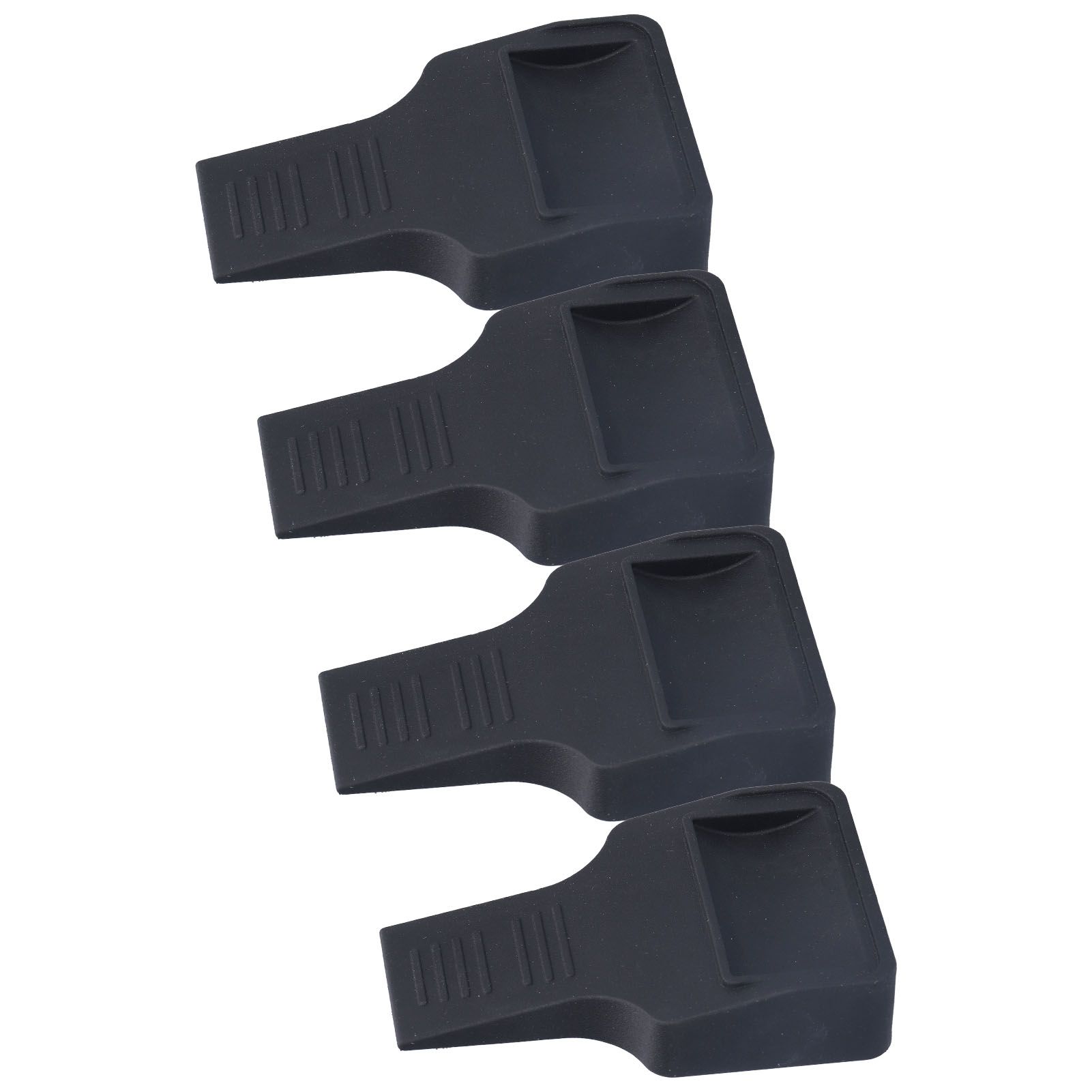 4Pcs Wheel Stoppers U Shaped Wheels Caster Cups Accessory for Sofas Beds Chairs Furnitures Black - Image 3