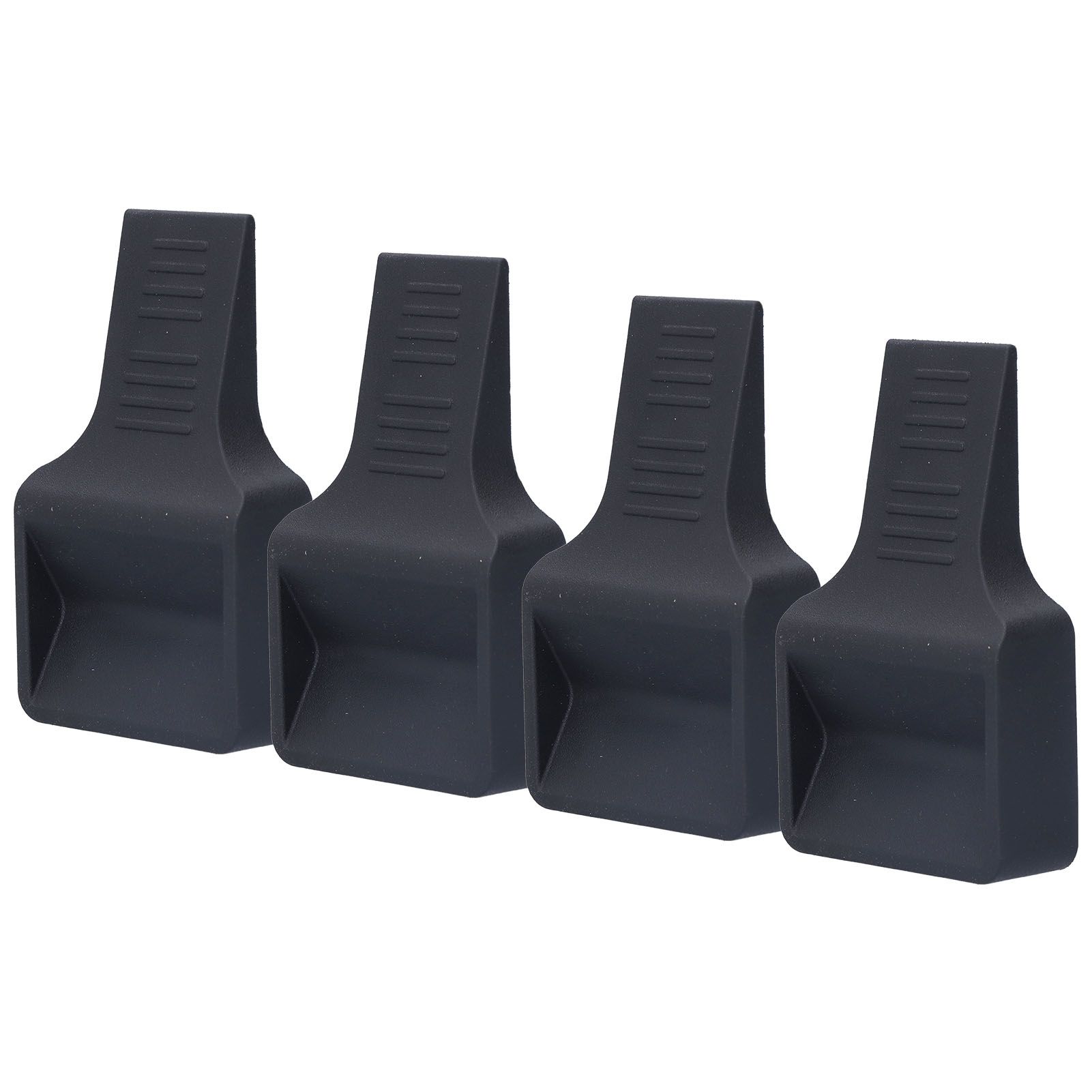 4Pcs Casters Stoppers V Shape Anti Sliding Furniture Wheel Cups for Sofas Beds Chairs Cabinets Black - Image 3