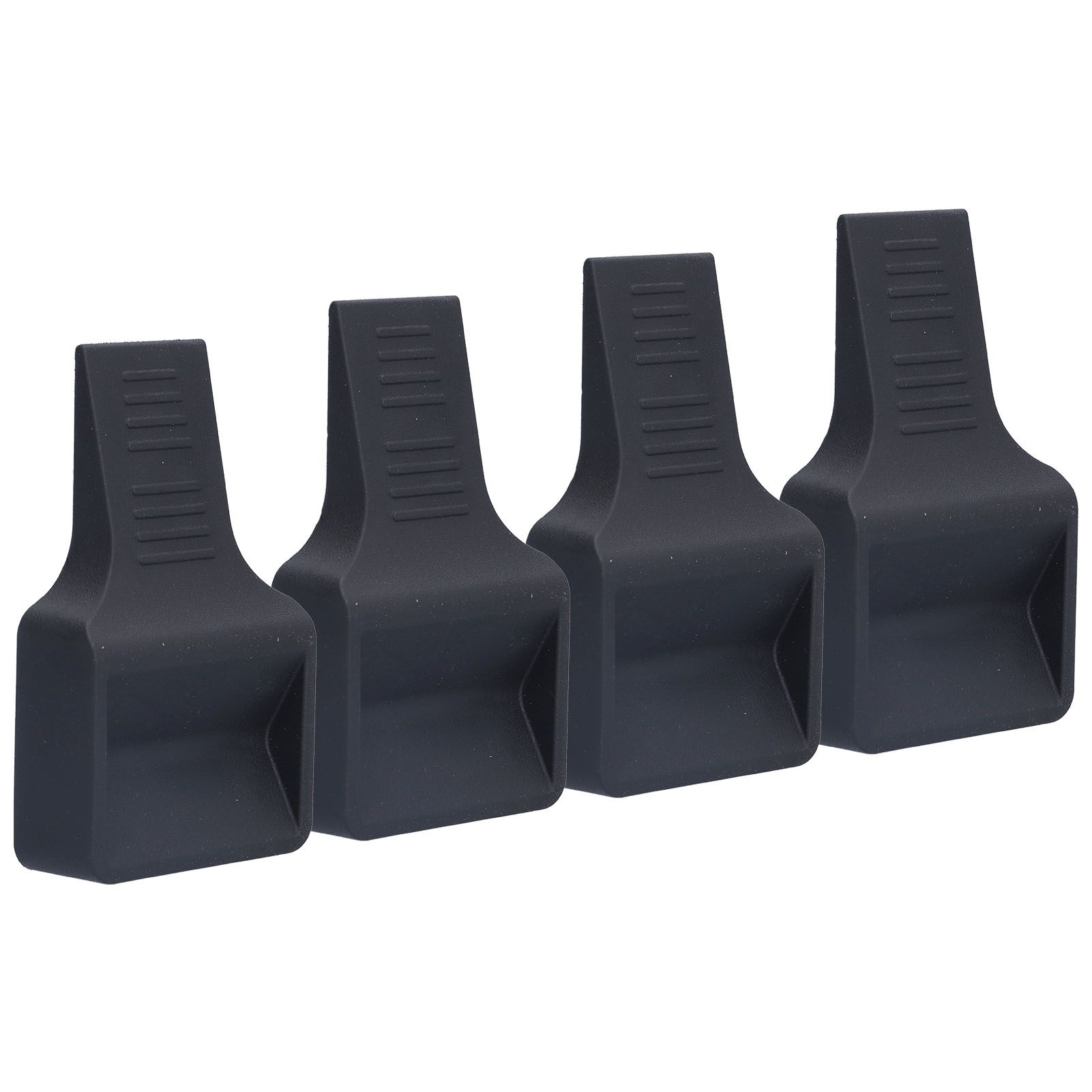 4Pcs Casters Stoppers V Shape Anti Sliding Furniture Wheel Cups for Sofas Beds Chairs Cabinets Black - Image 4