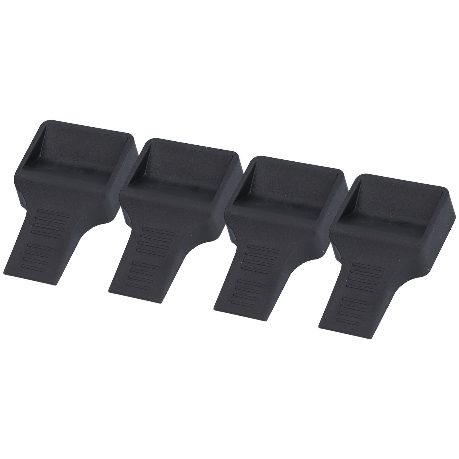 4Pcs Casters Stoppers V Shape Anti Sliding Furniture Wheel Cups for Sofas Beds Chairs Cabinets Black - Image 7