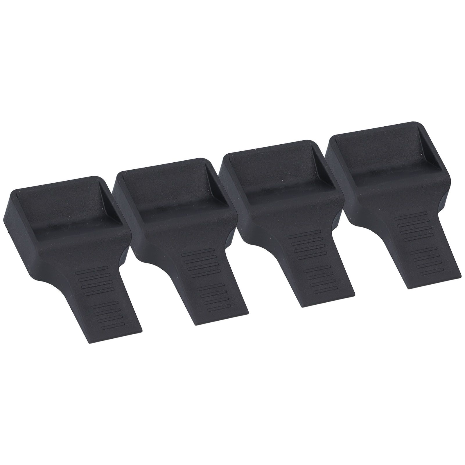 4Pcs Casters Stoppers V Shape Anti Sliding Furniture Wheel Cups for Sofas Beds Chairs Cabinets Black - Image 8