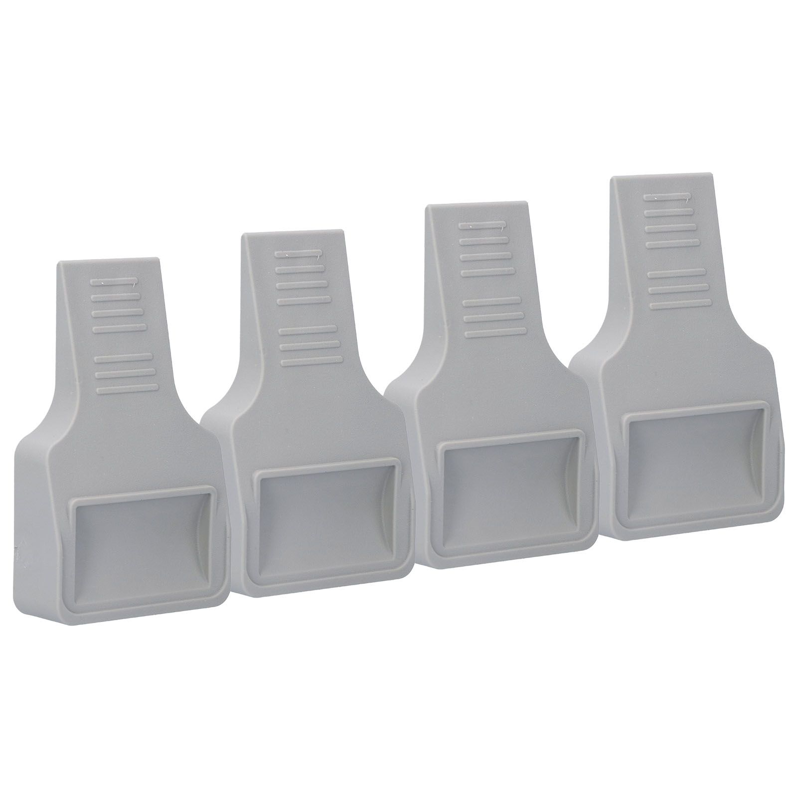 4Pcs U Shape Casters Door Stopper Anti Sliding Furniture Wheels Cups Protectors for Sofa Bed Chair Gray - Image 4